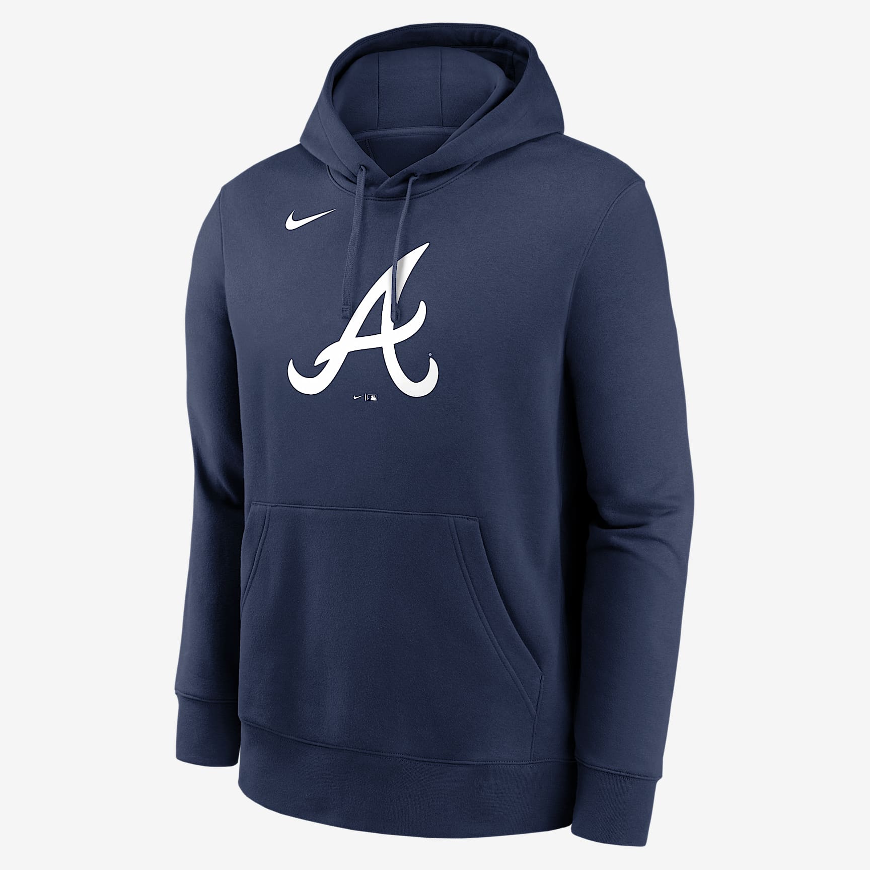 Atlanta Braves Logo Club Men's Nike MLB Pullover Hoodie