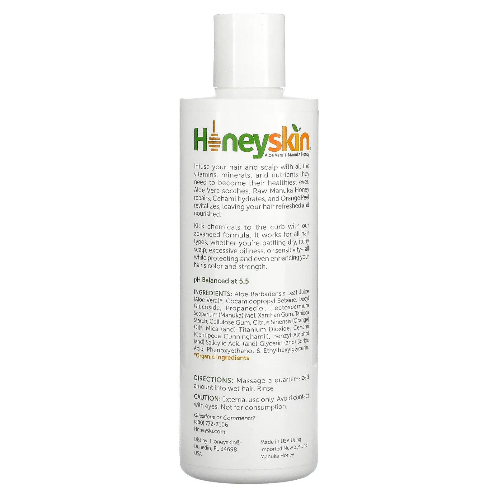 Honeyskin, Hair & Scalp Therapy, шампунь с улучшенной формулой, 236 мл (8 жидк. Унций) (Товар снят с продажи)