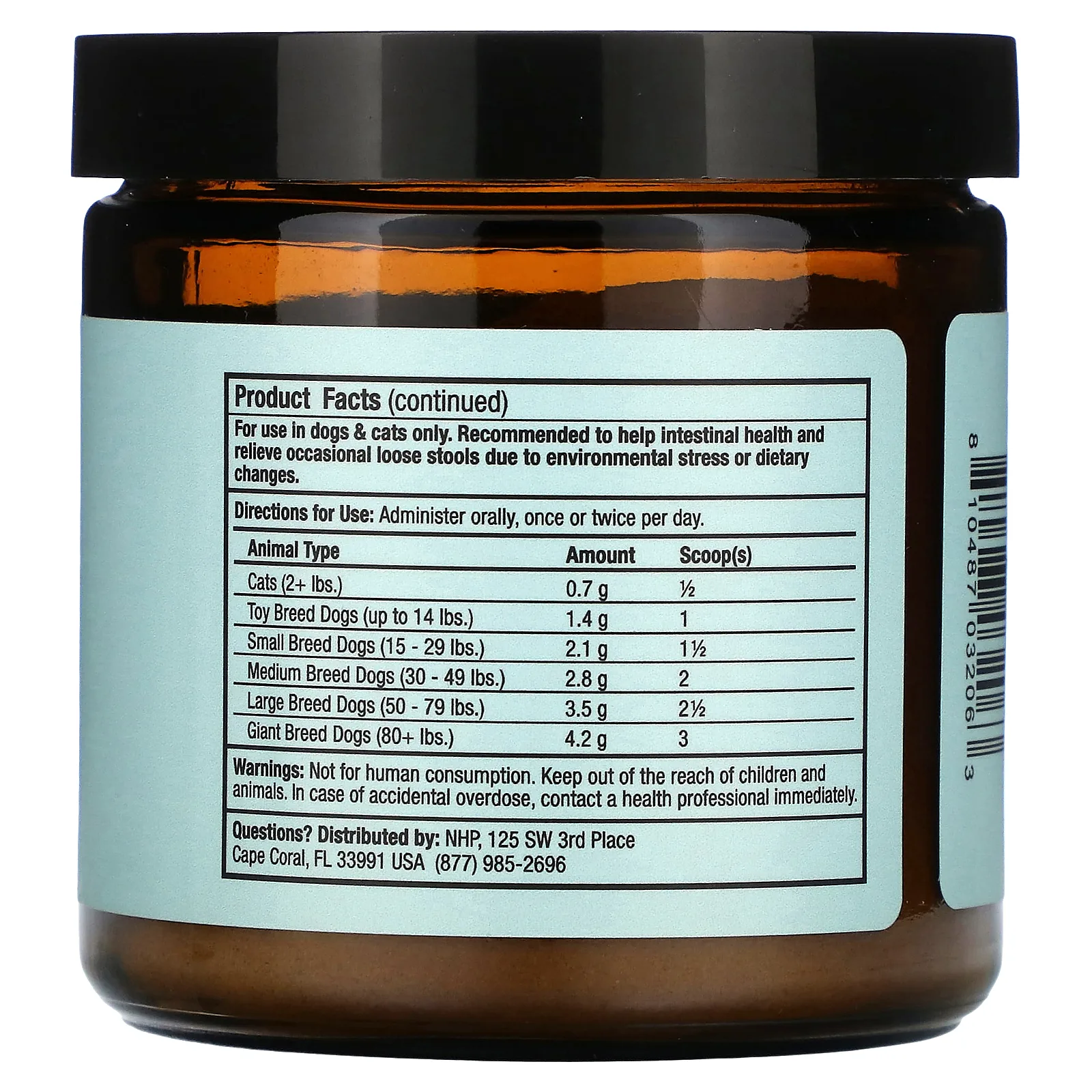 Dr. Mercola, Bark & Whiskers, поддержка желудочно-кишечного тракта, для кошек и собак, 84 г (2,9 унции)