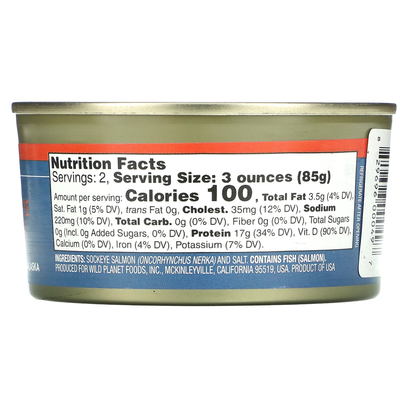 Wild Planet, Филе дикой нерки, без кожи и костей, 6 унций (170 г)