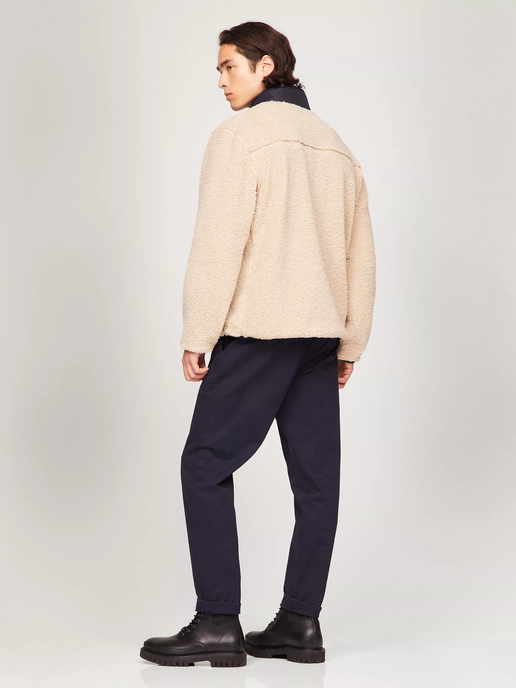 Мужская куртка Tommy Hilfiger, Флисовая куртка из шерпы на молнии