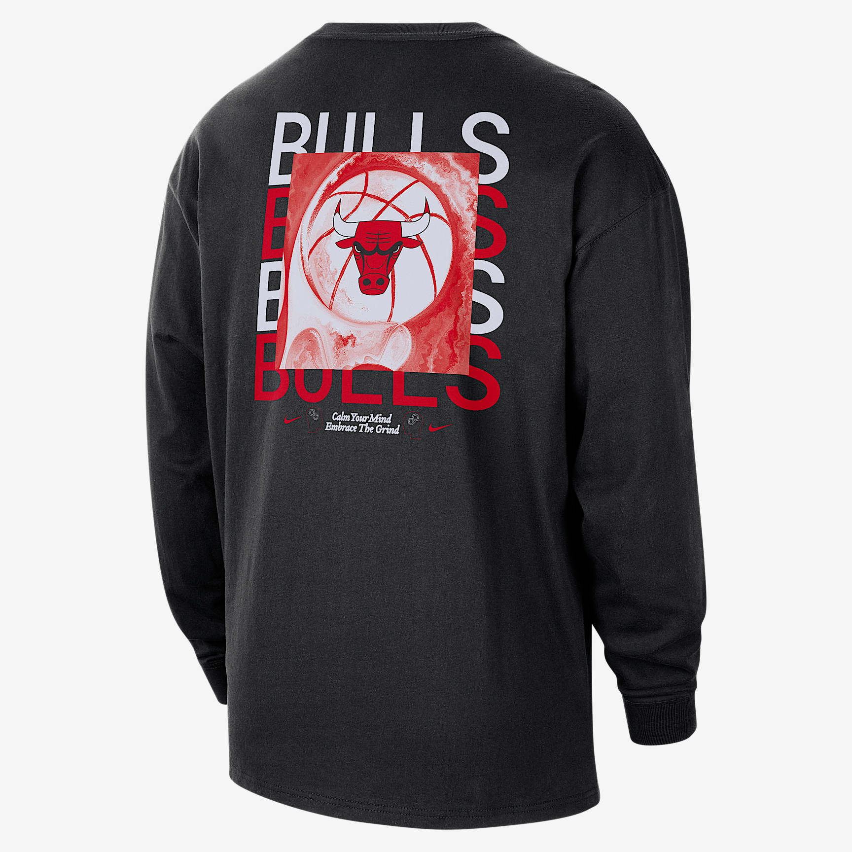 Chicago Bulls Courtside Men's Nike NBA Max90 Long-Sleeve T-Shirt