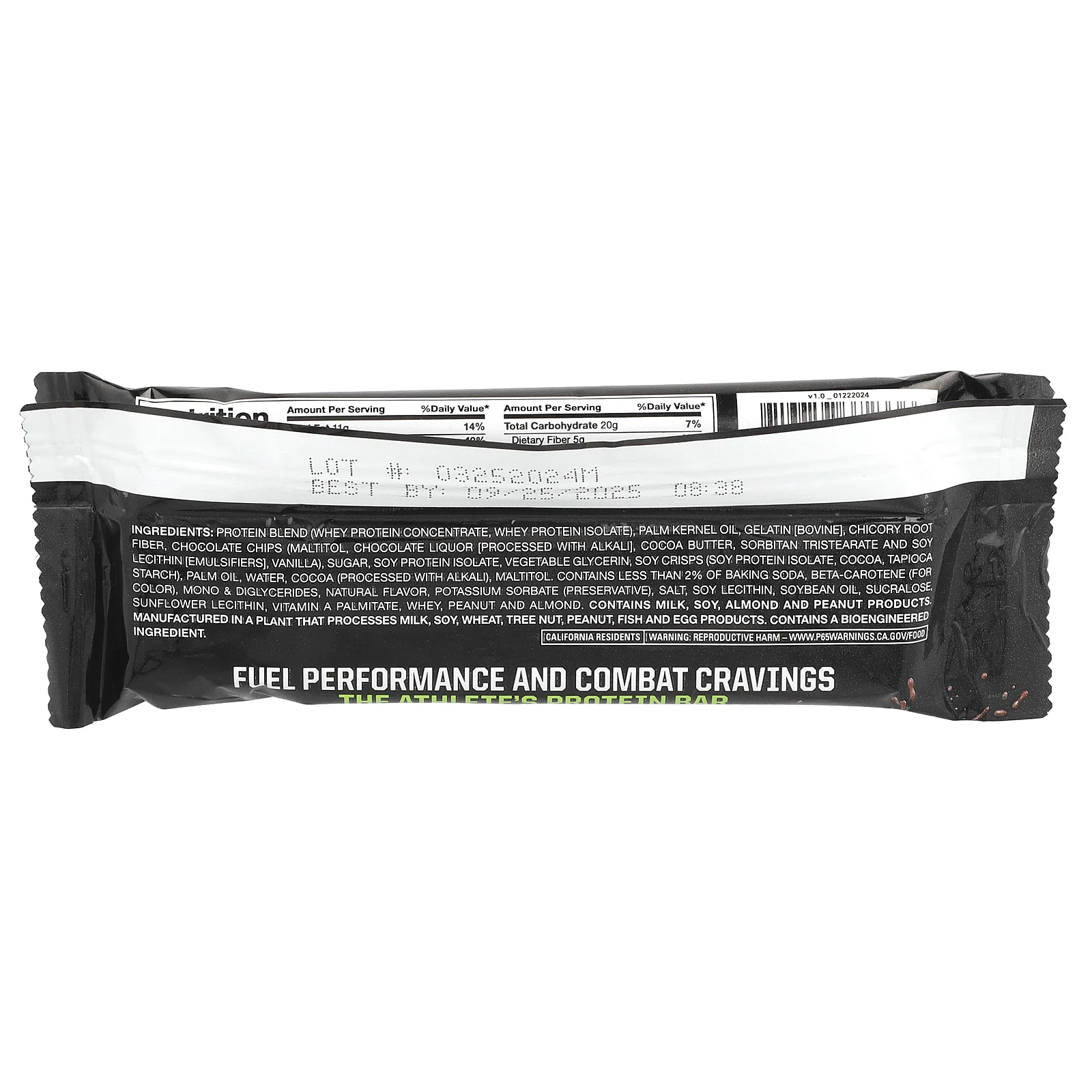 MusclePharm, Combat Sport Bar ™, тесто для шоколадного печенья, 57 г (2,01 унции)