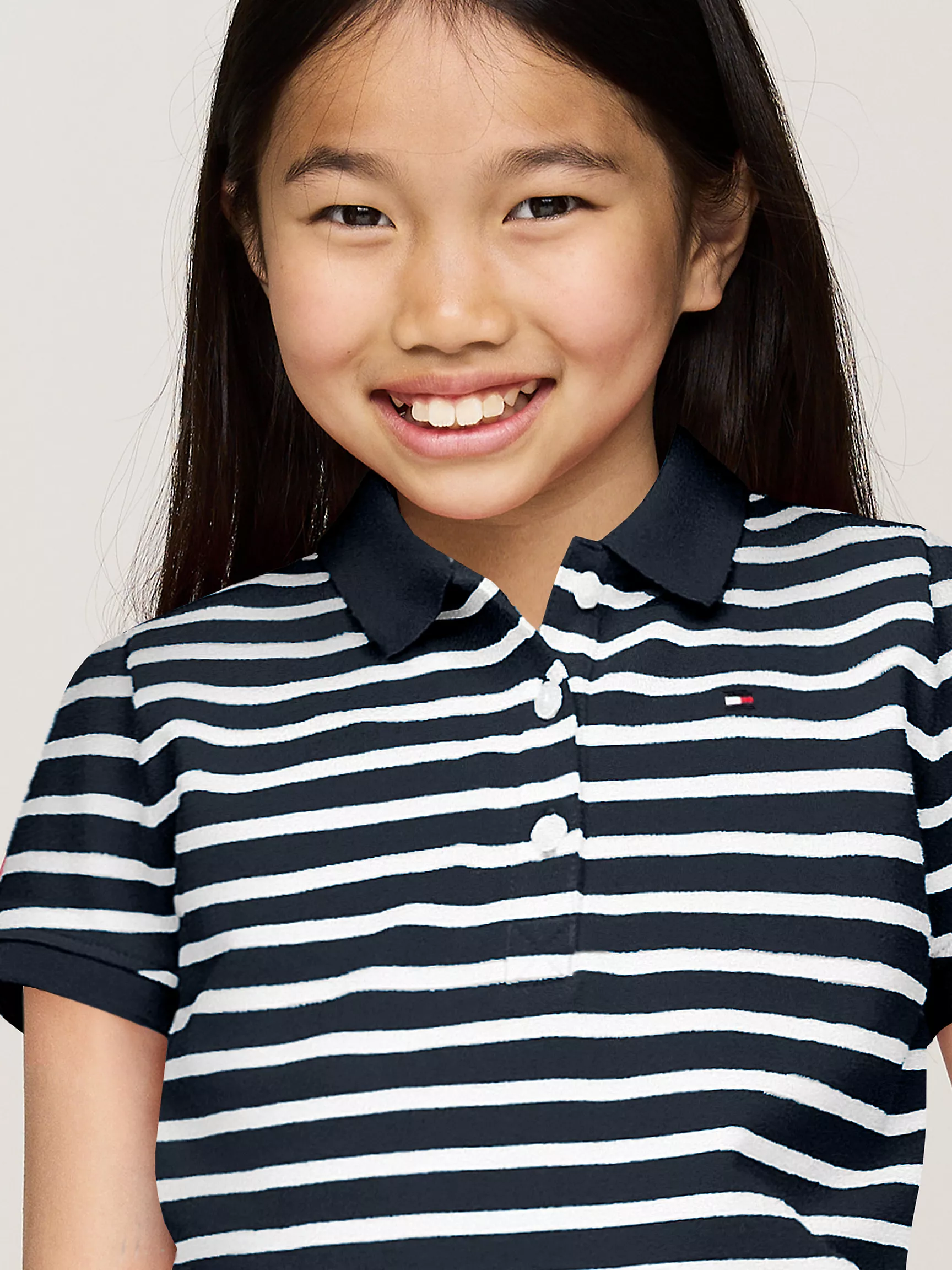 Рубашка-поло для девочек Tommy Hilfiger, Детское полосатое поло