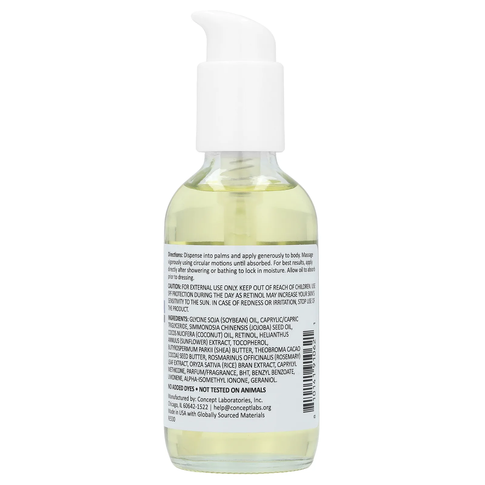 Reshape Plus, Retinol, укрепляющее масло для тела, ретинол, 112 мл (3,8 жидк. унц.)