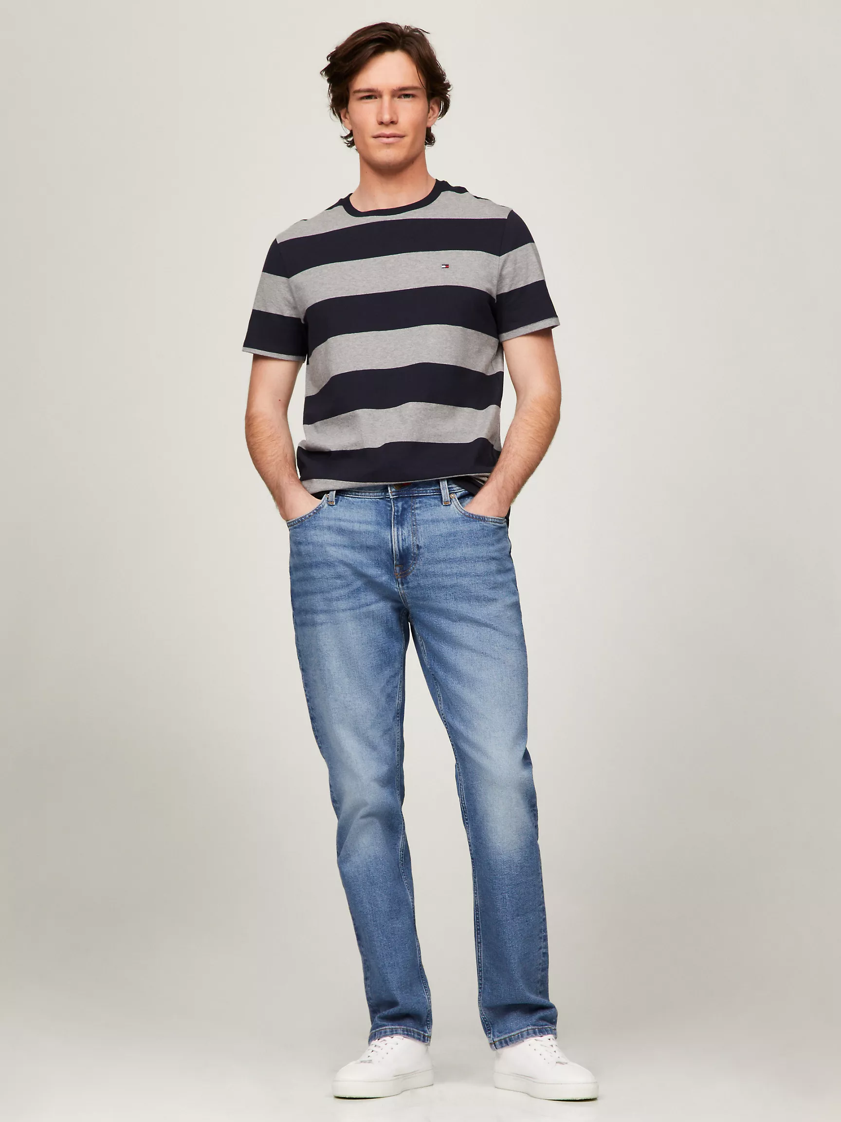 Мужская футболка Tommy Hilfiger, Футболка с полосками в стиле регби