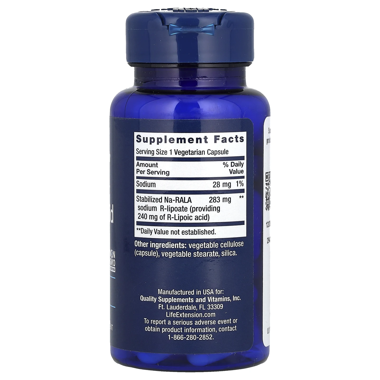 Life Extension, супер R-липоевая кислота, 240 мг, 60 вегетарианских капсул