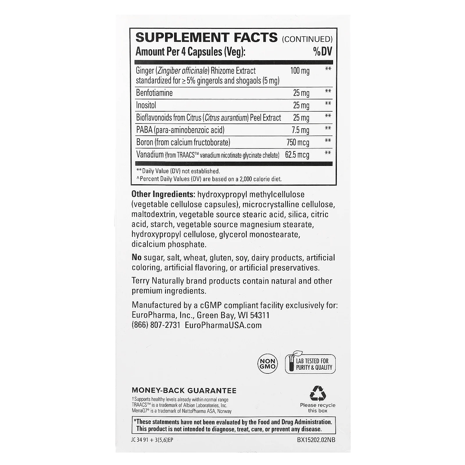 Terry Naturally, Clinical Essentials, мультивитамины и минералы, 120 капсул