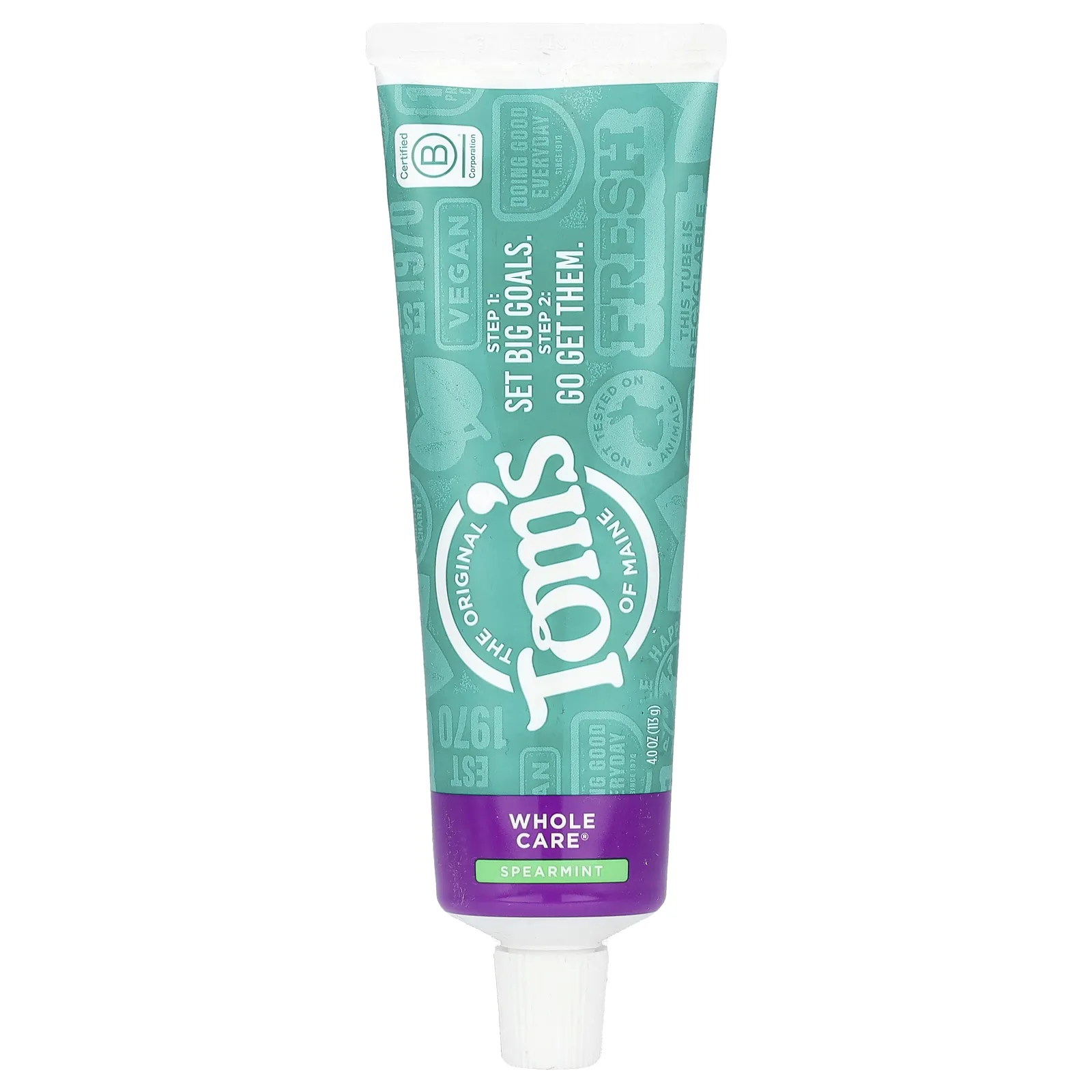 Tom's of Maine, Whole Care Anticavity Toothpaste, Spearmint, 4 oz (113 g)