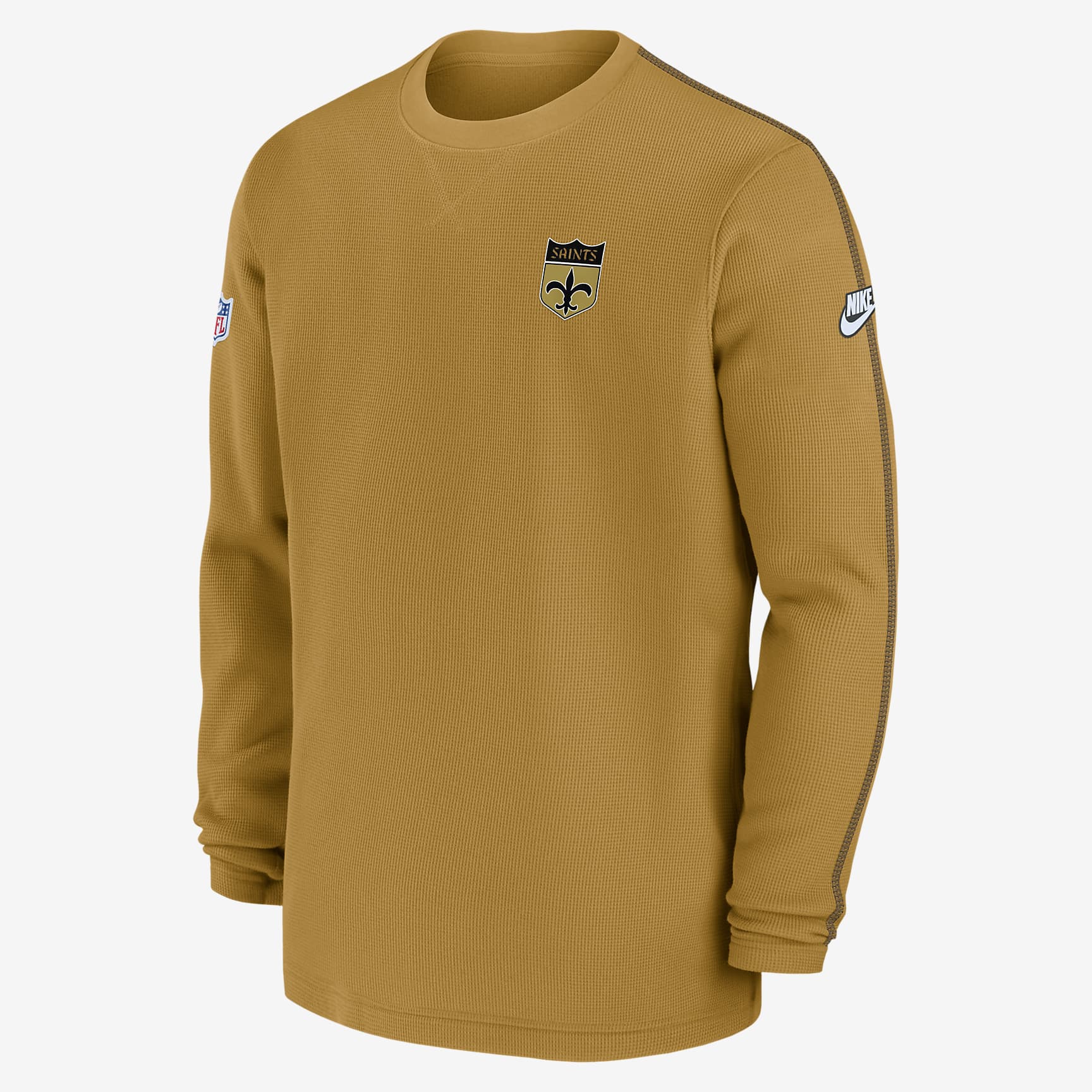 New Orleans Saints Logo Coach Men’s Nike NFL Long-Sleeve Top