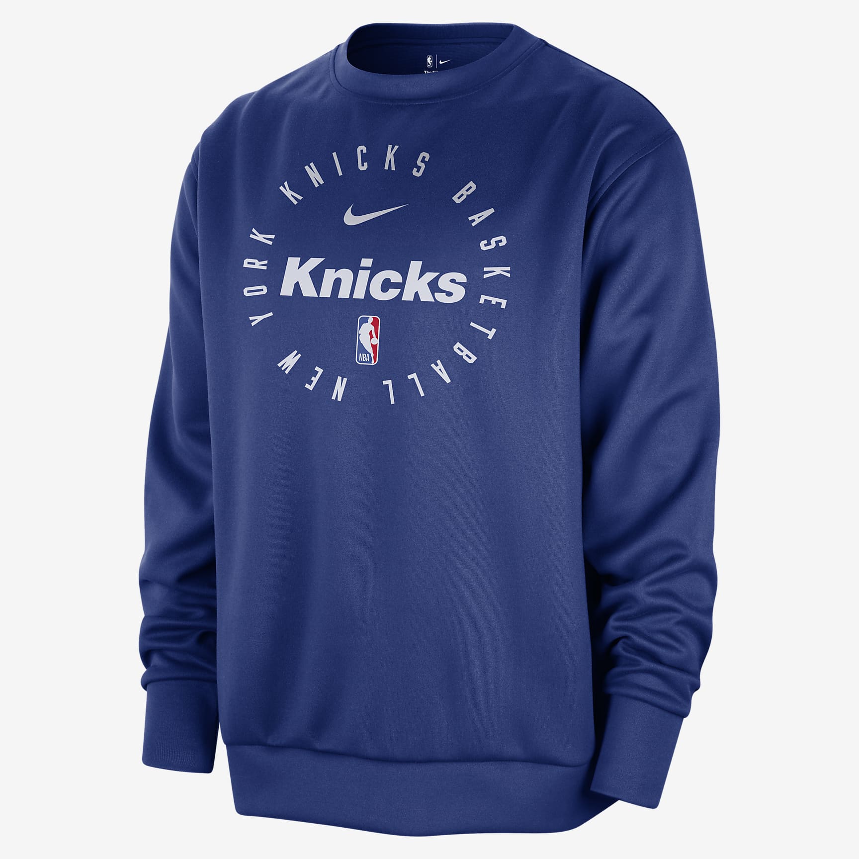 New York Knicks Spotlight Men's Nike Dri-FIT NBA Crew-Neck Sweatshirt