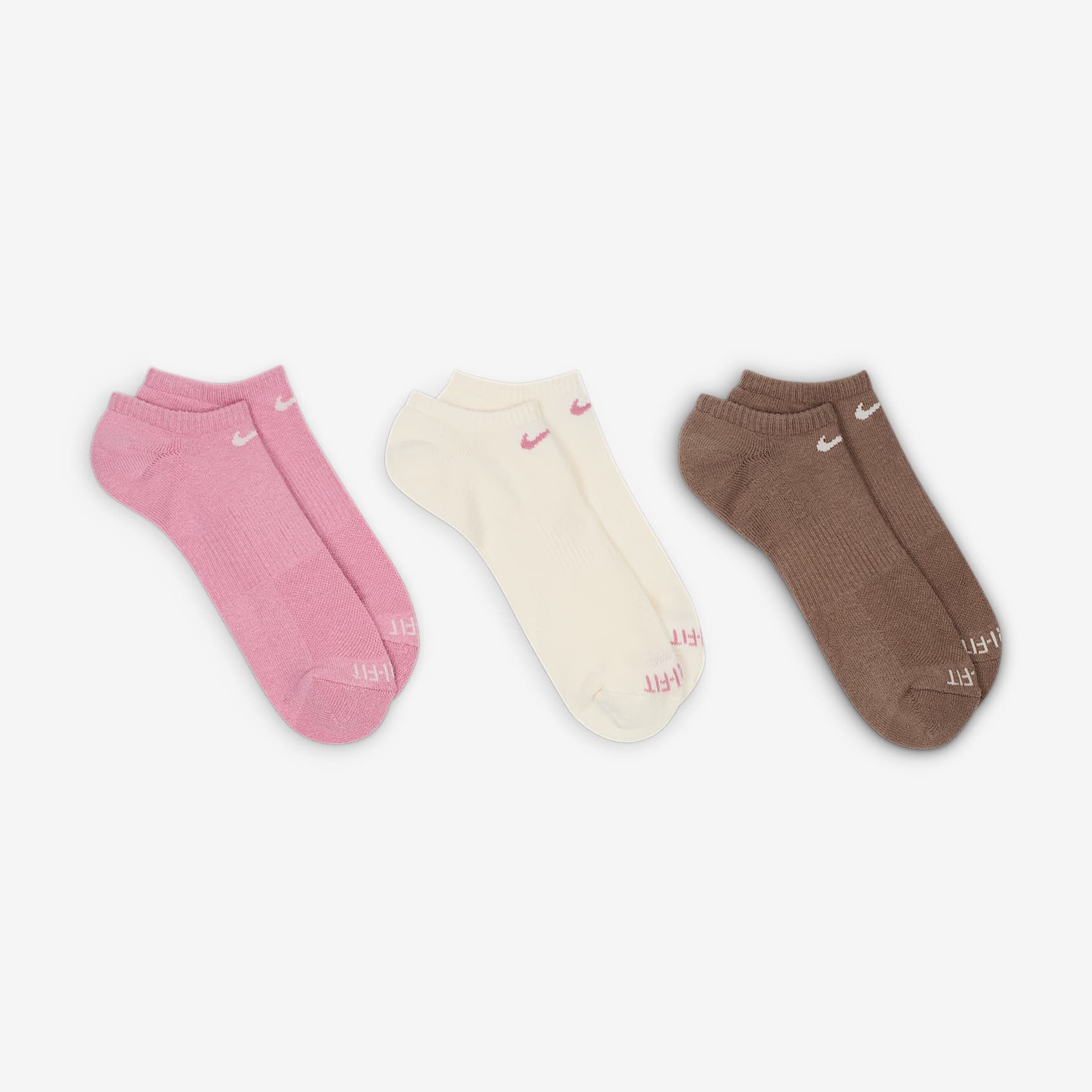 Nike Everyday Plus Cushion Training No-Show Socks (3 Pairs)