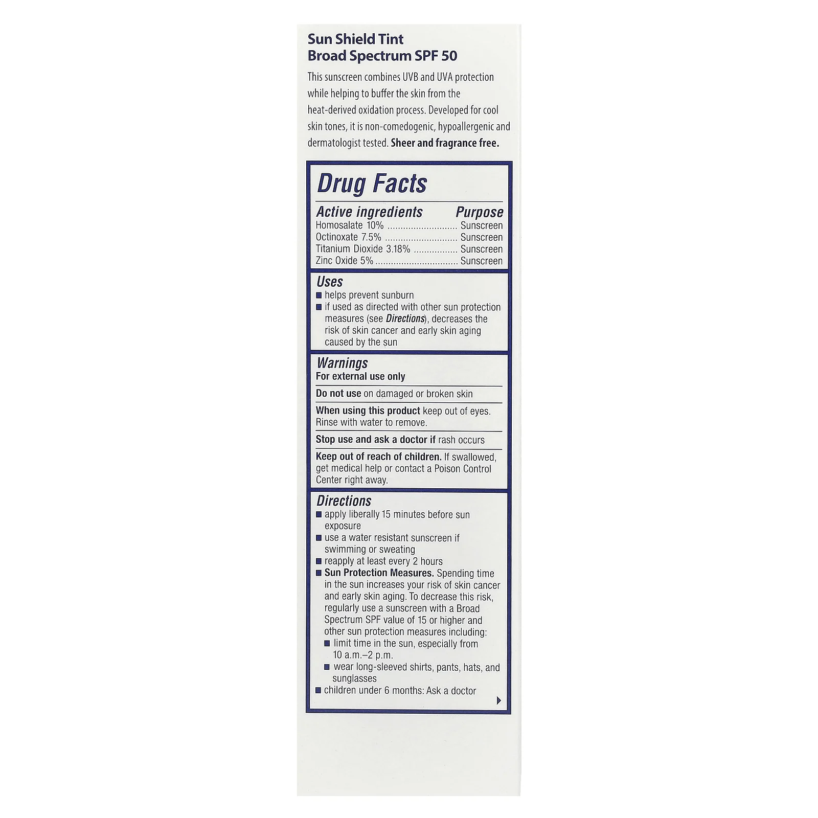 Obagi, Sun Shield Tint, солнцезащитный лосьон, SPF 50, прохладный, 85 г (3 унции)