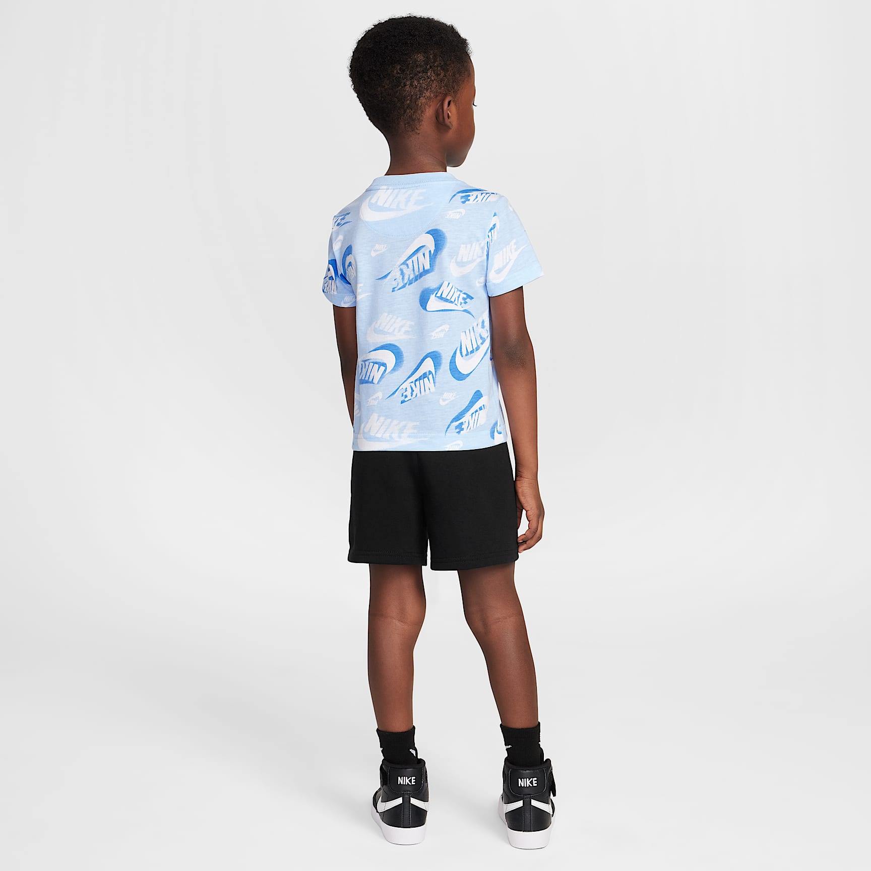 Nike Sportswear Toddler On the Move Printed Tee and French Terry Shorts Set