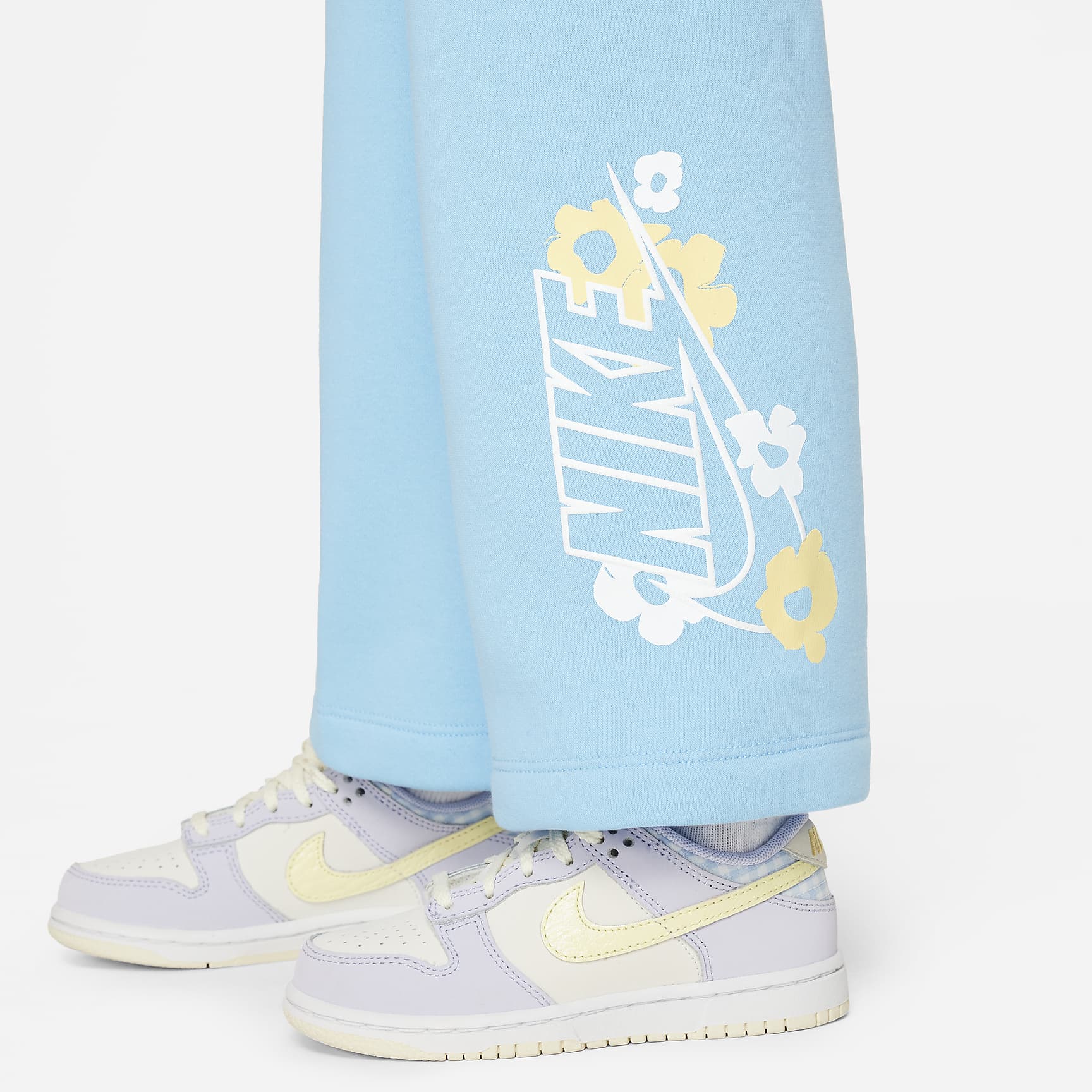 Nike Floral Fleece Toddler Wide Leg Pants