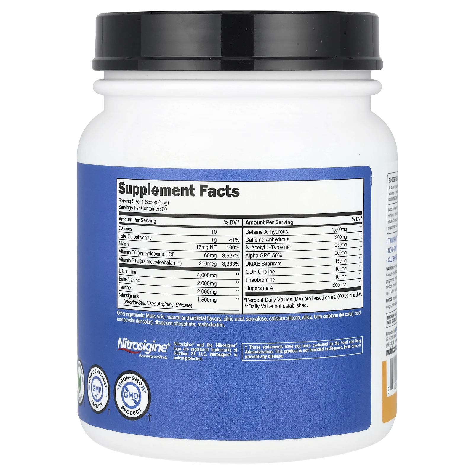 Nutricost, Performance, PRE, предтренировочный комплекс, персик и манго, 900 г (1,98 фунта)