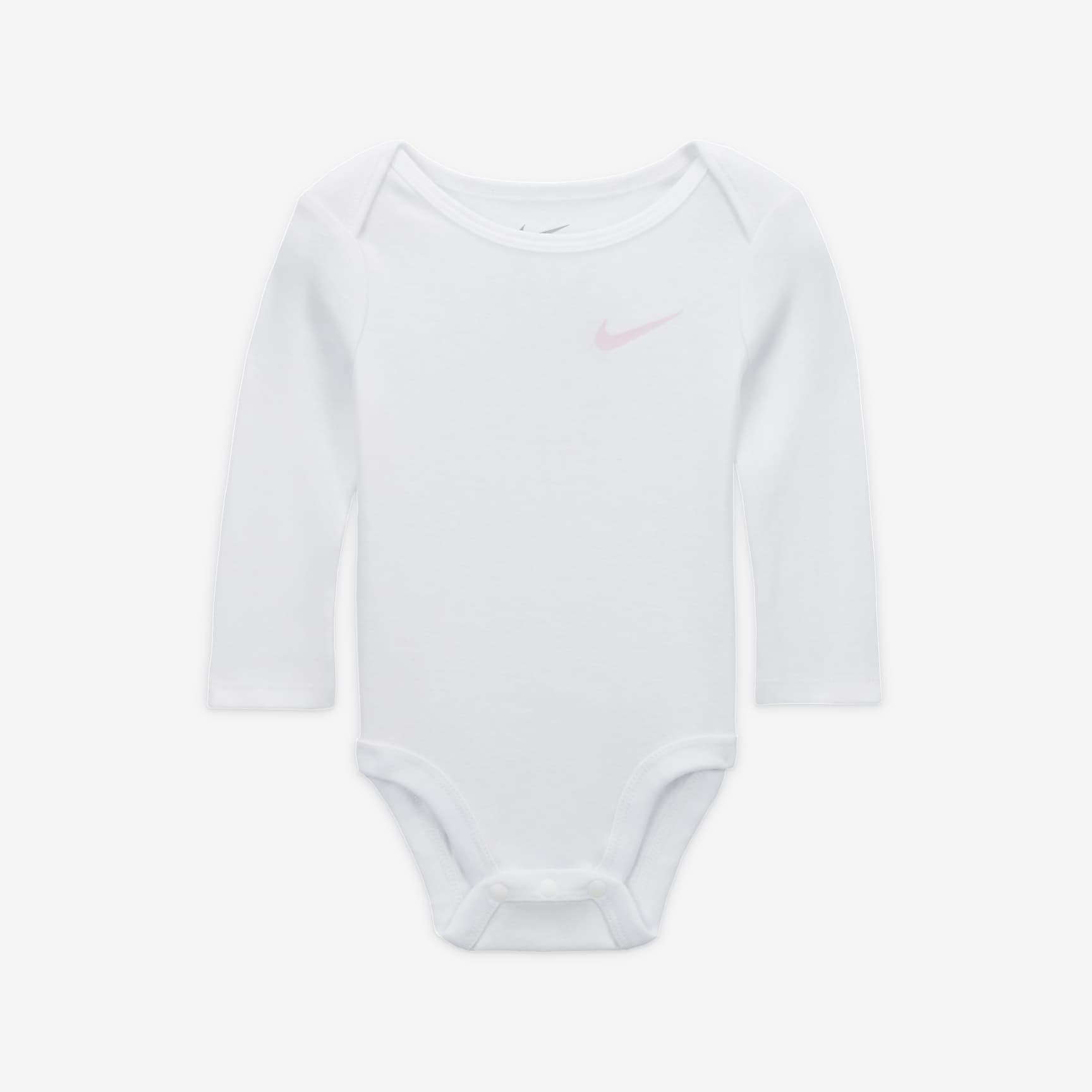 Nike Essentials Baby (0-9M) 3-Pack Long Sleeve Bodysuits