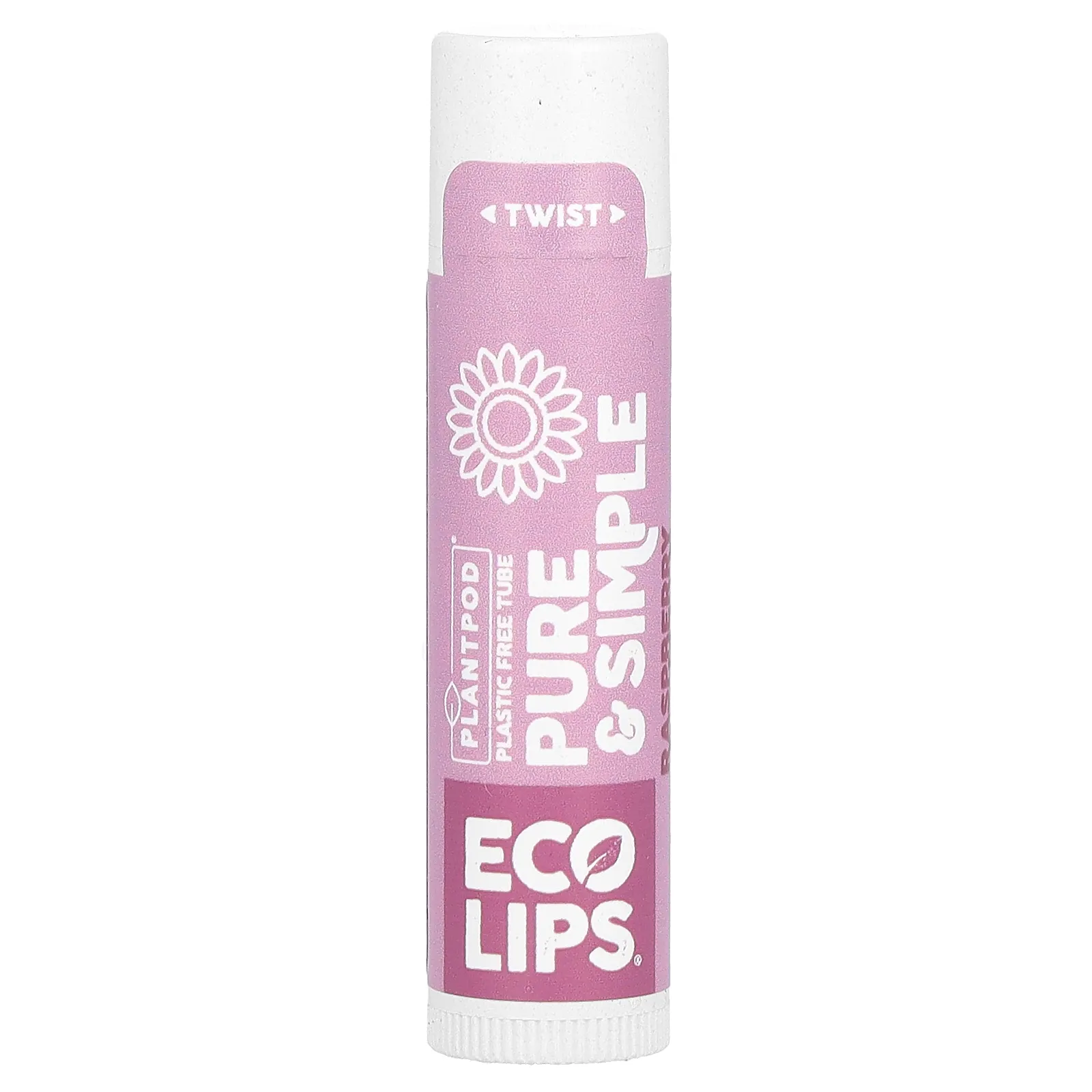 Eco Lips, Pure & Simple, бальзам для губ, малина, 4,25 г (0,15 унции)