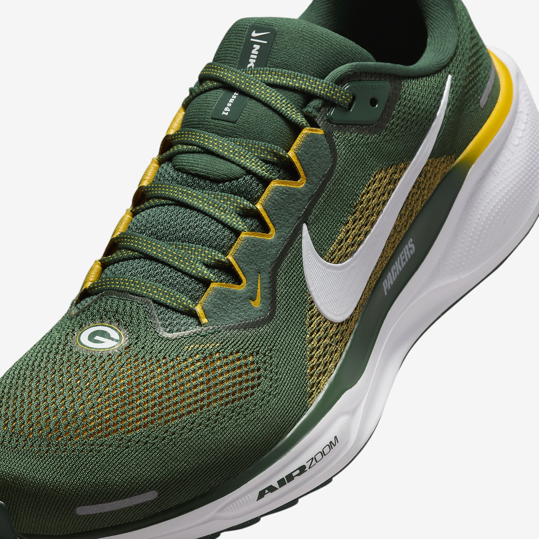 Nike Pegasus 41 NFL Green Bay Packers Men's Road Running Shoes