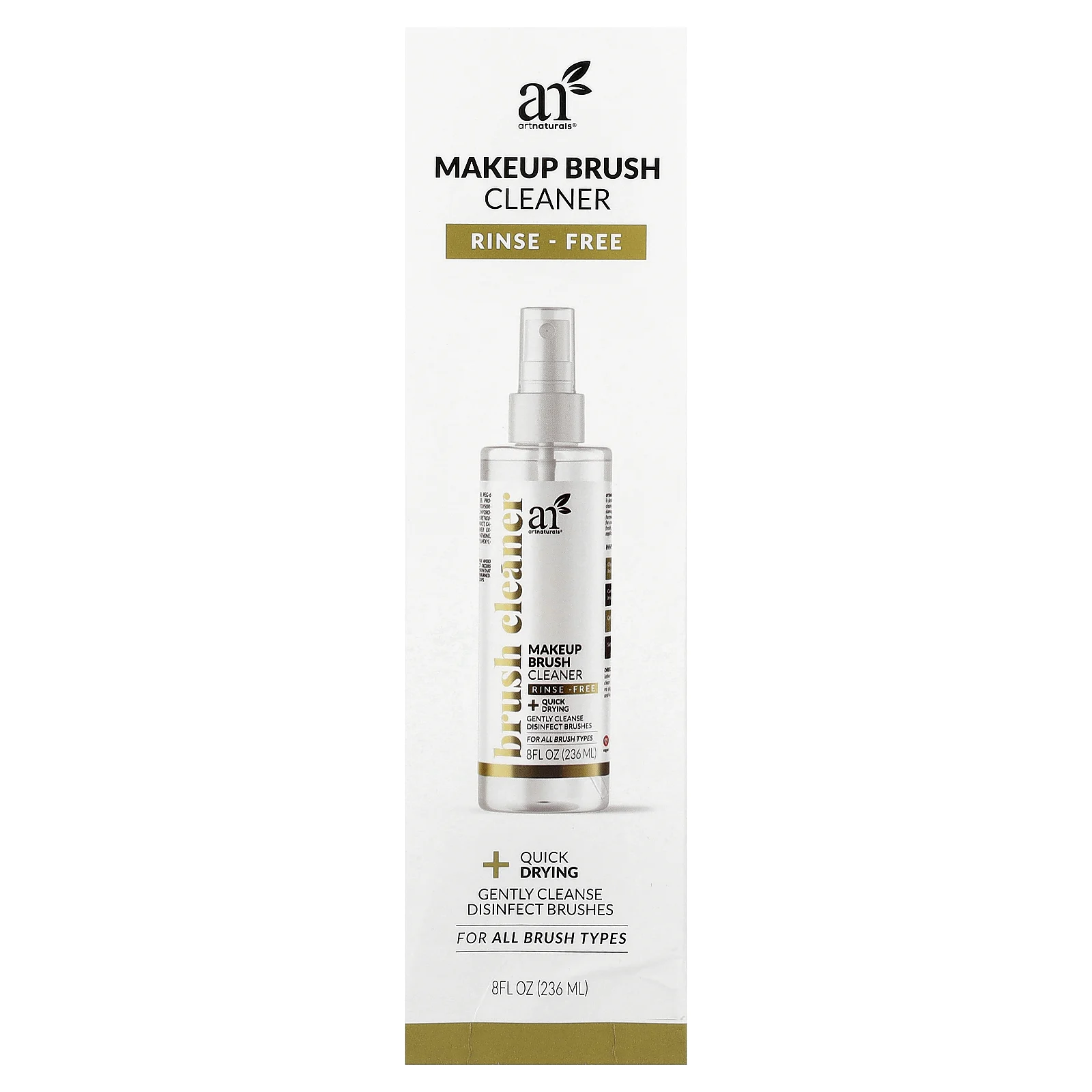 artnaturals, Очиститель для кистей для макияжа, без смывания, 236 мл (8 жидк. Унций)