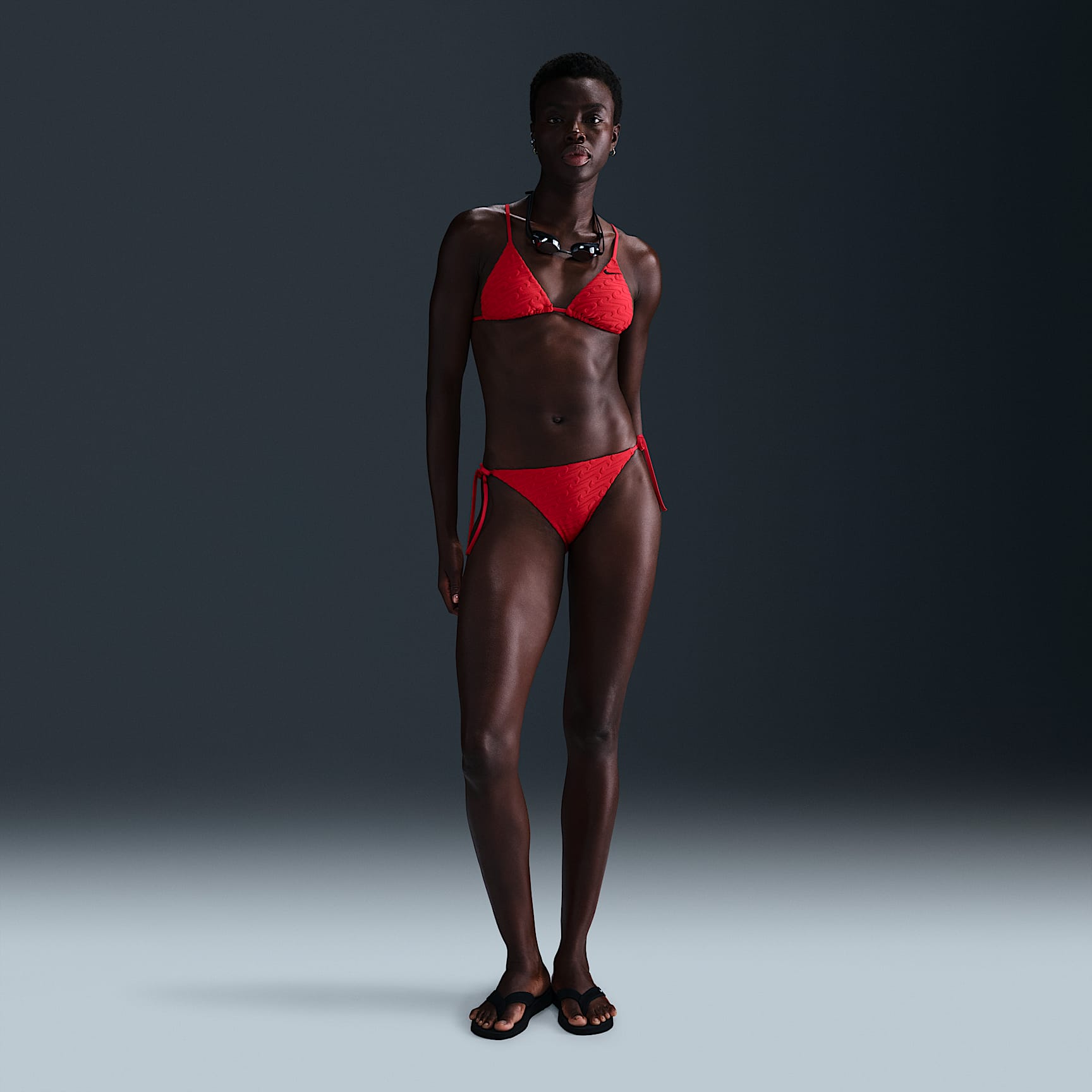 Nike Swim Swoosh Link Women's Terry Triangle Bikini Top