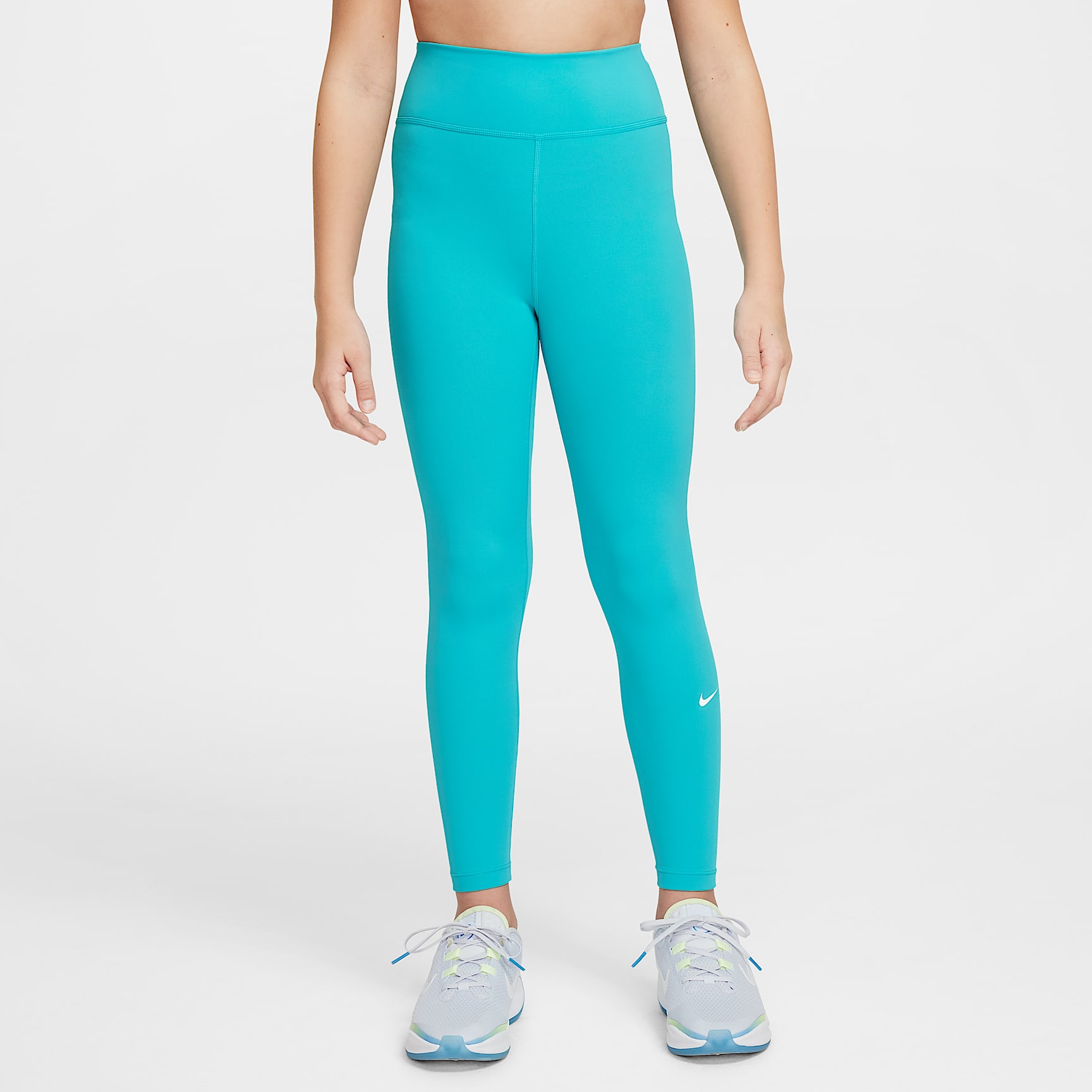 Nike One Big Kids' (Girls') Dri-FIT High-Waisted Leggings