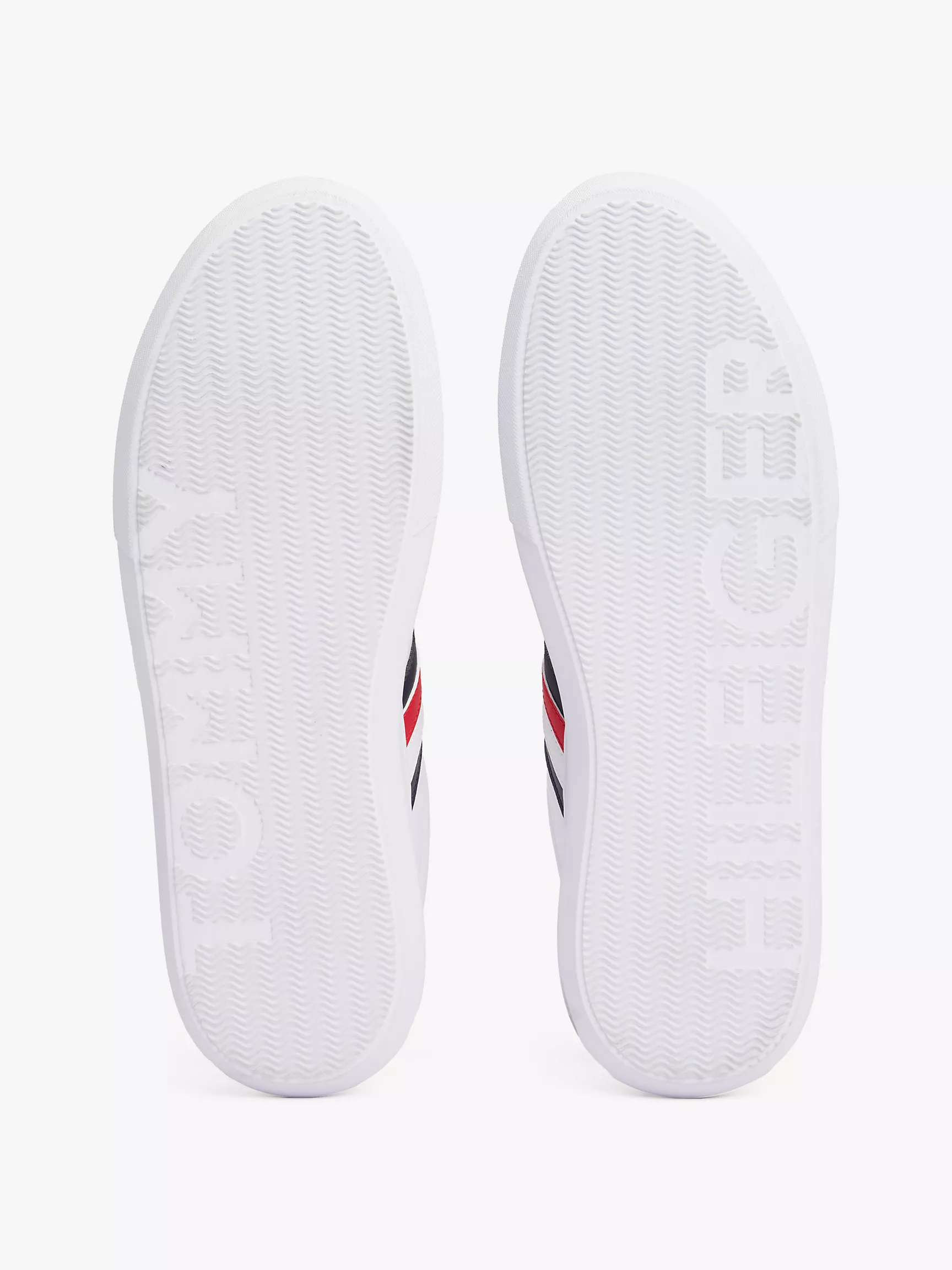 Мужские кроссовки Tommy Hilfiger, Кожаные кеды с чашеобразной подошвой и полосками