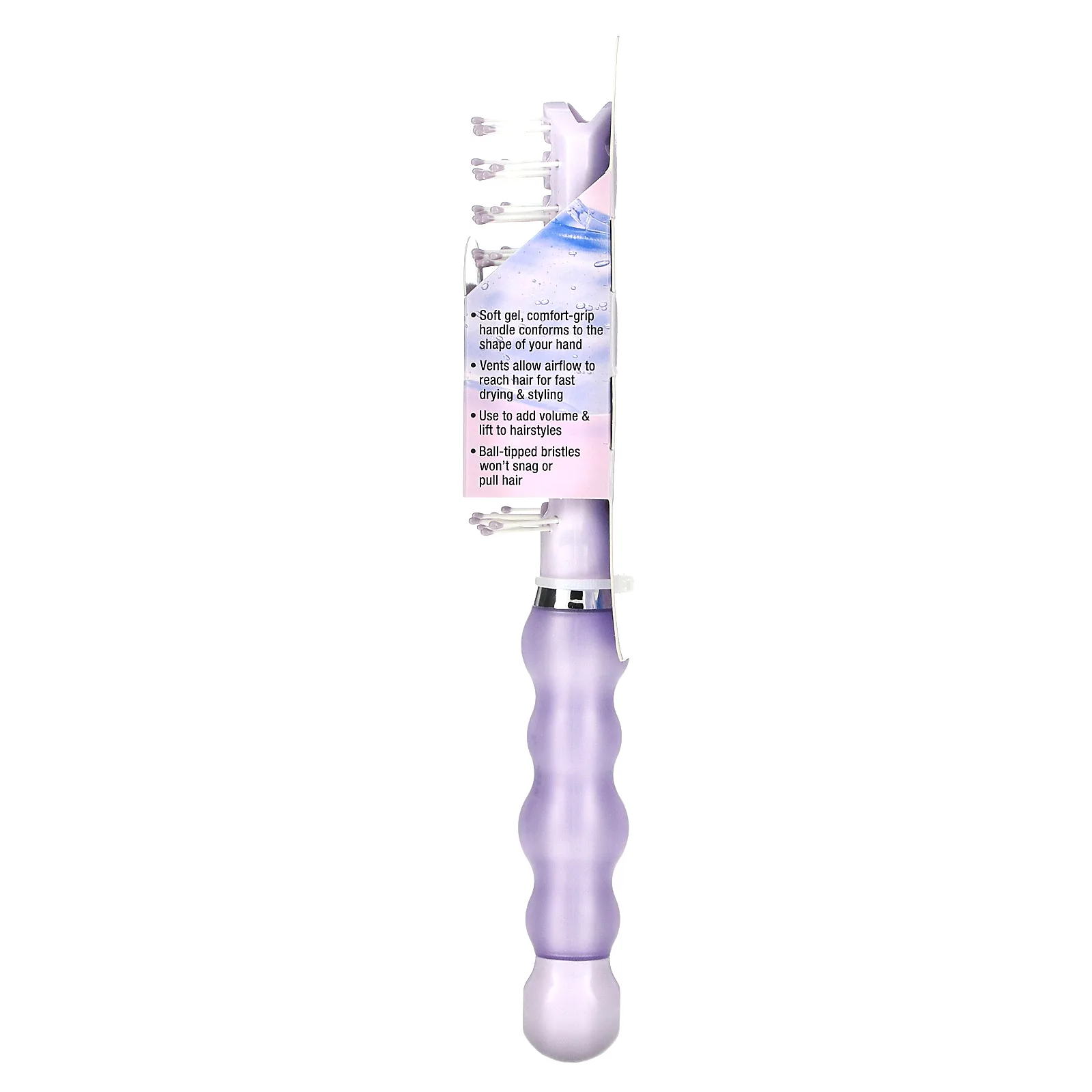 Conair, Продуваемая расческа для укладки Gel Grips с удобной гелевой ручкой, 1 шт.