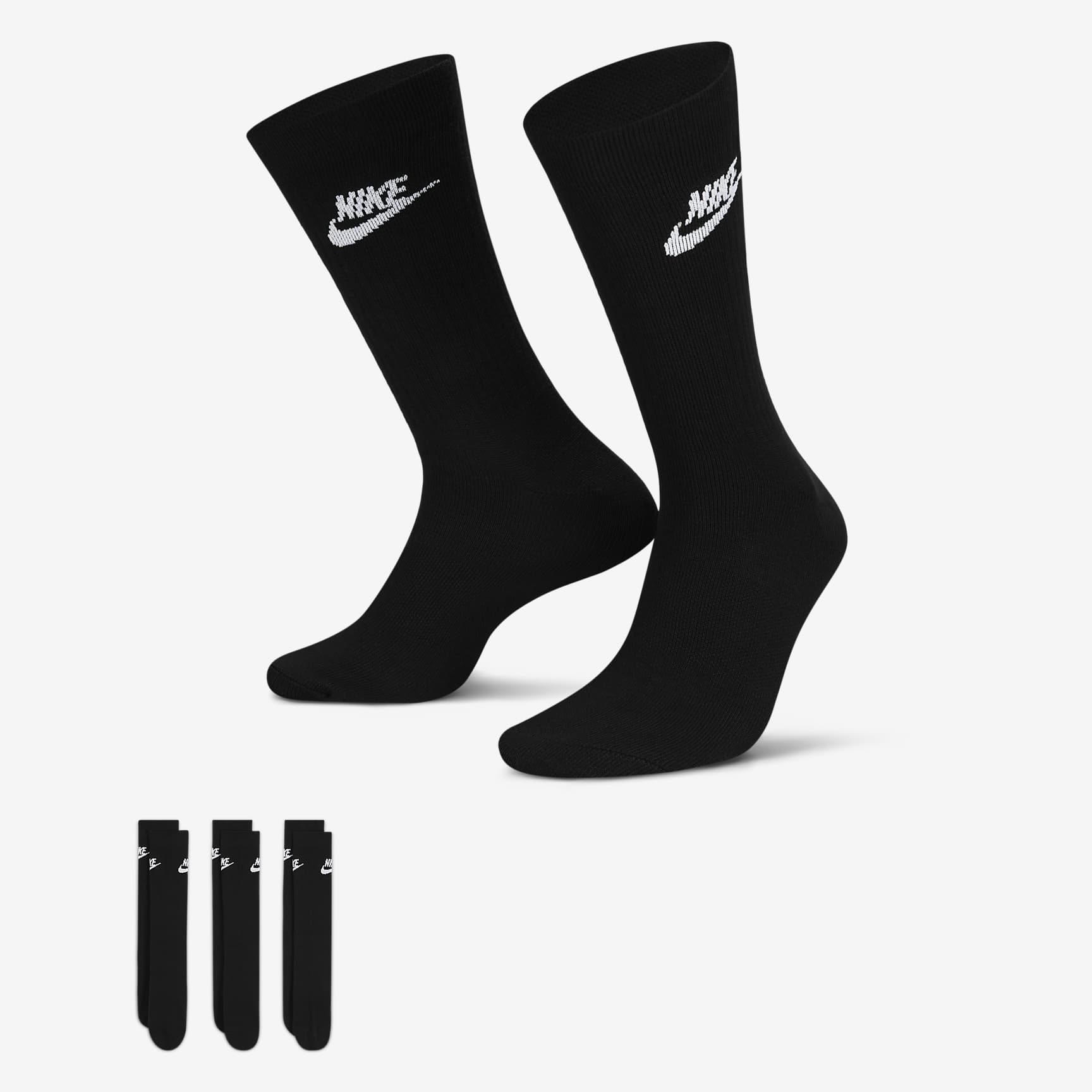 Nike Sportswear Everyday Essential Crew Socks (3 Pairs)