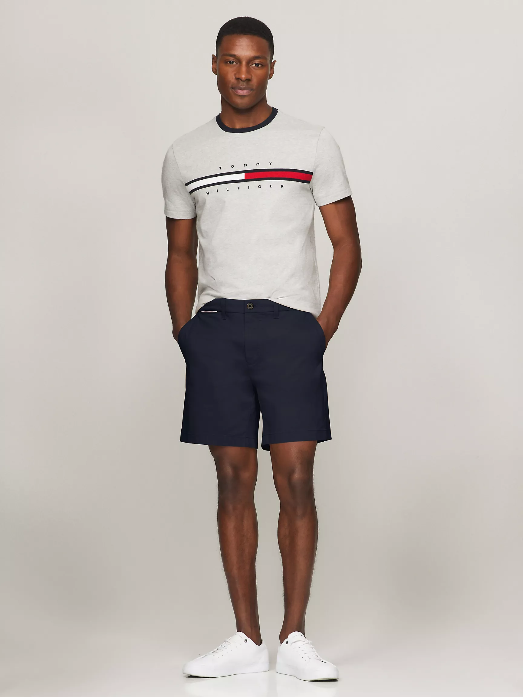 Мужские шорты Tommy Hilfiger, Шорты Tommy стандартного кроя (7 дюймов)