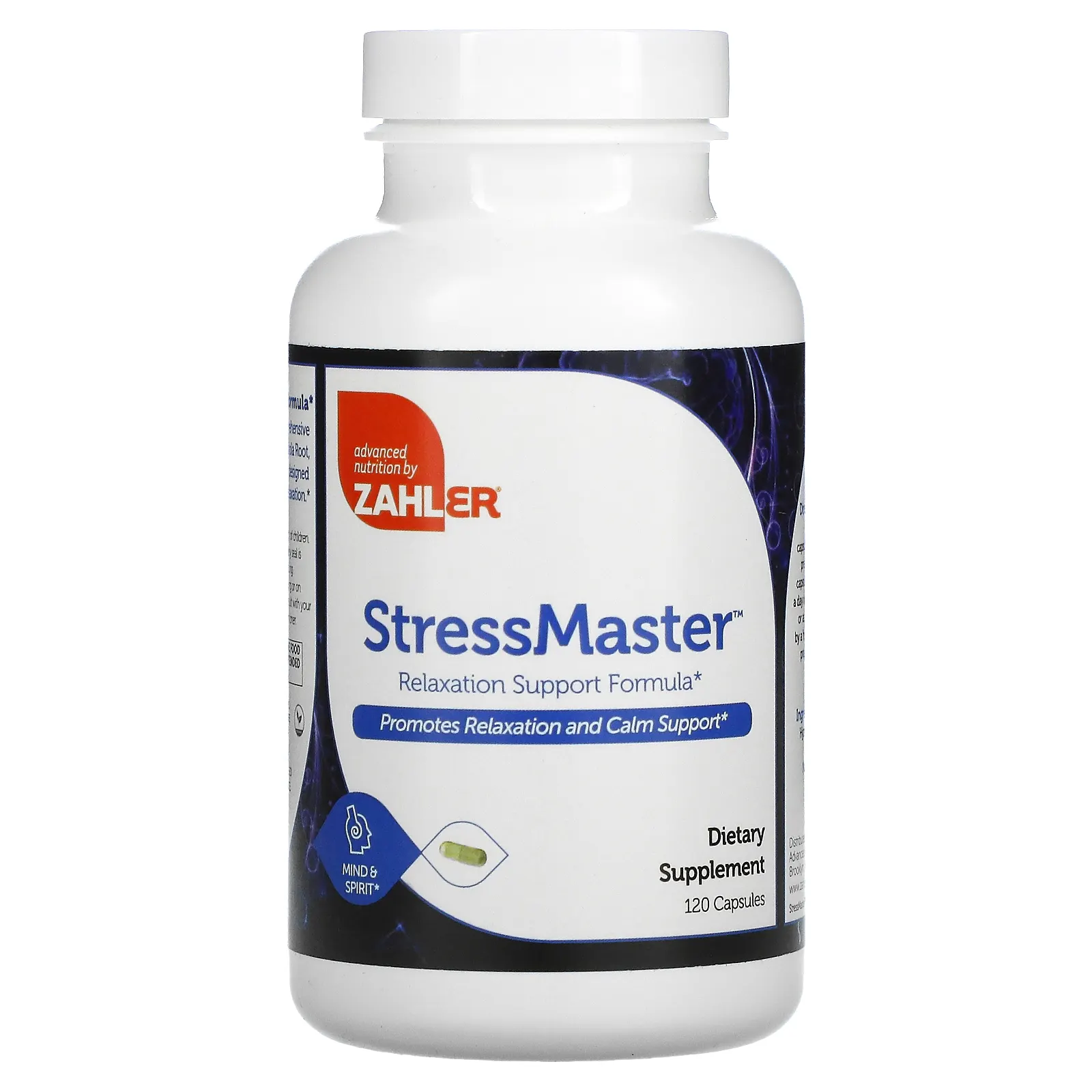 Zahler, StressMaster, формула для поддержки расслабления, 120 капсул