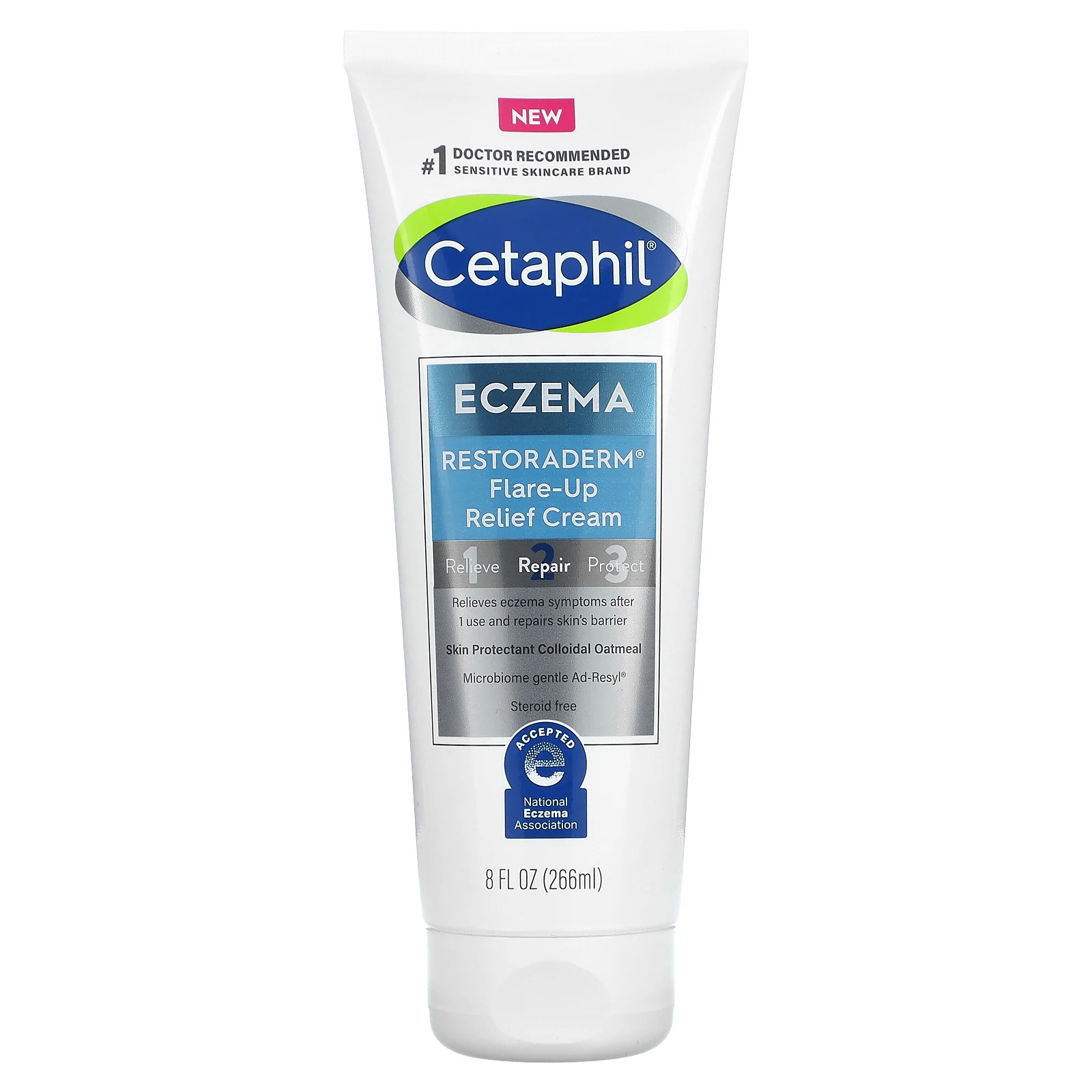 Cetaphil, Eczema, Restoraderm, крем для облегчения обострения, 266 мл (8 жидк. Унций)