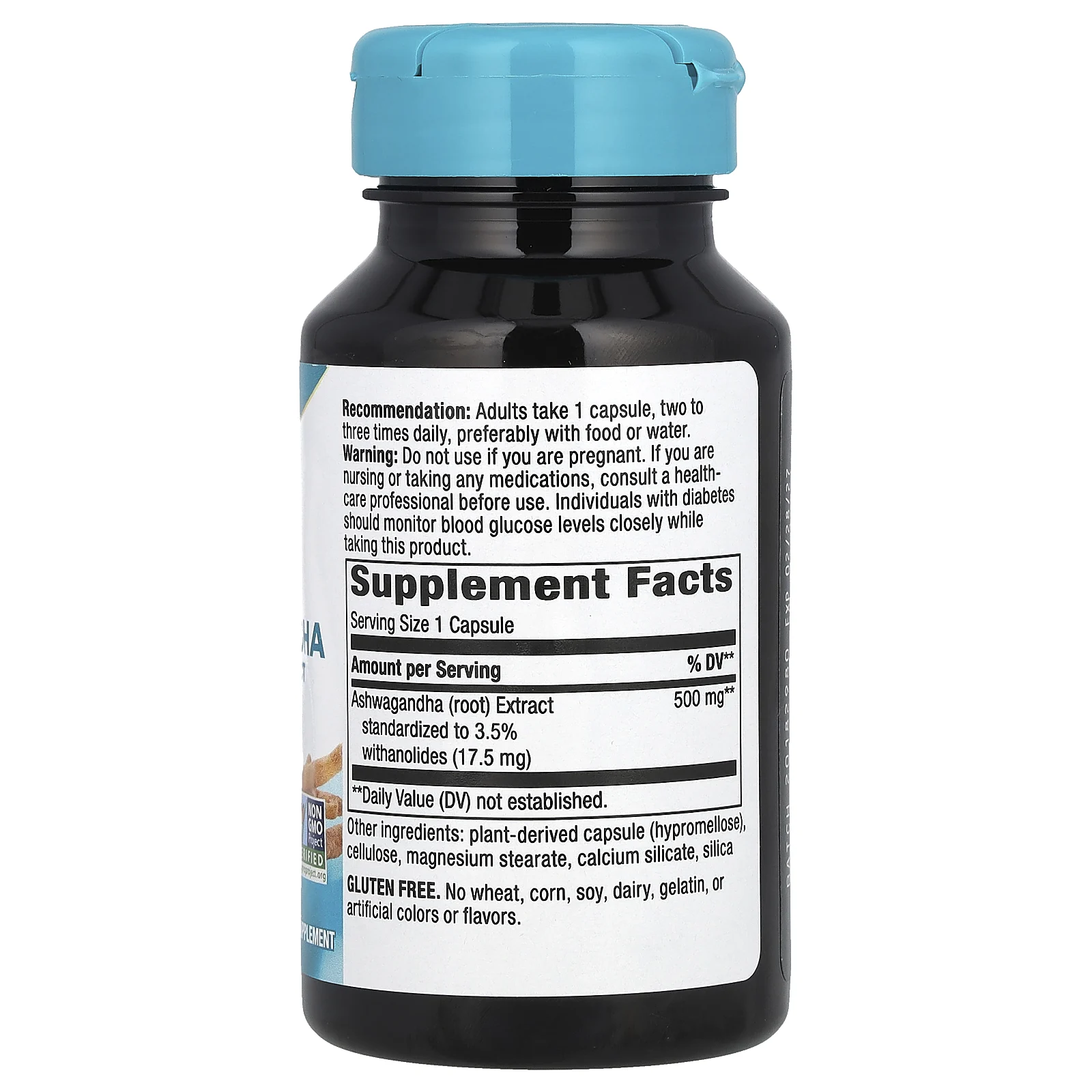 Nature's Way, Ашваганда, 500 мг, 60 веганских капсул