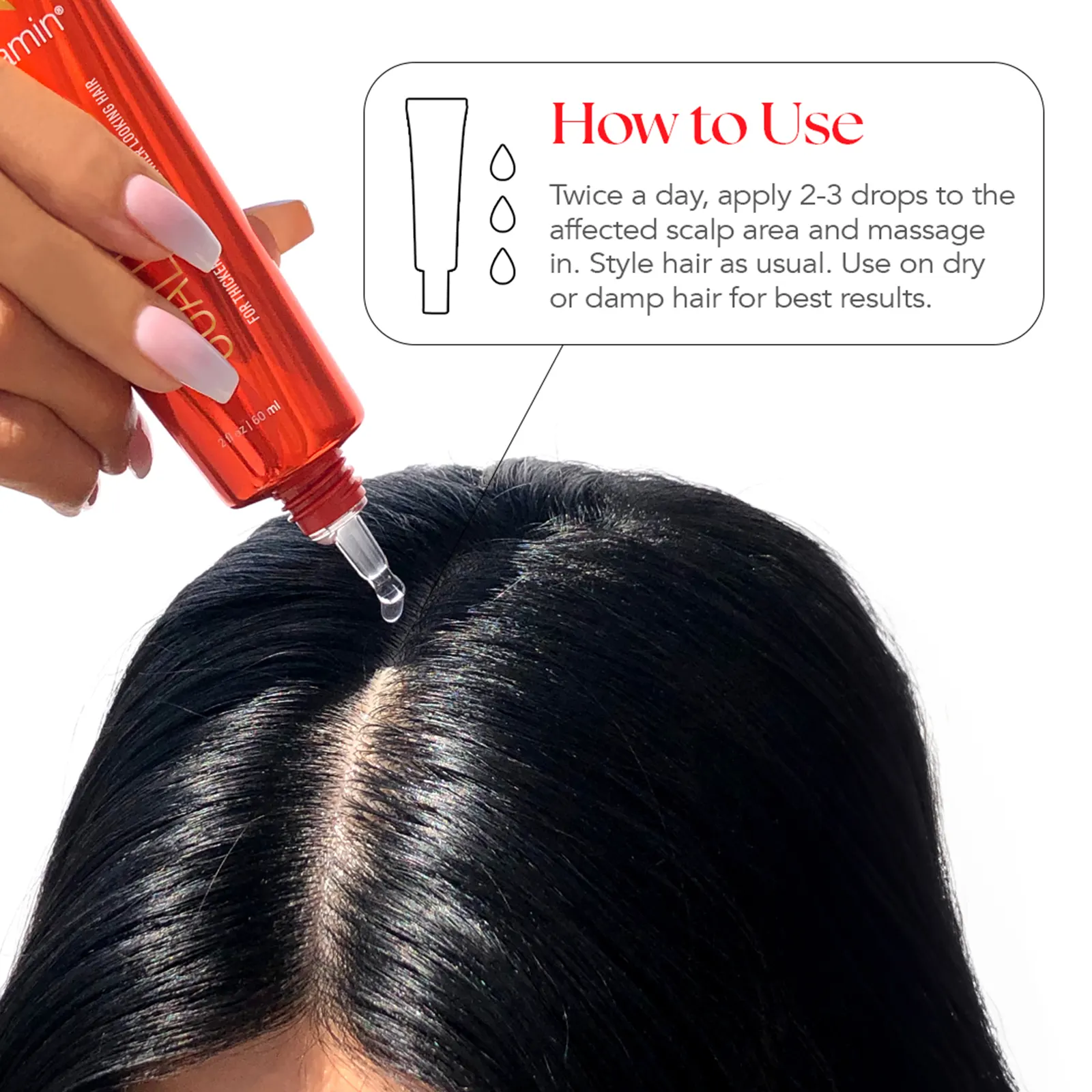 HAIRtamin, Сыворотка для кожи головы, 60 мл (2 жидк. Унции)