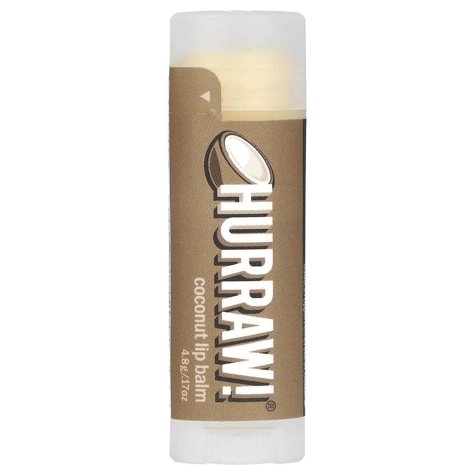 Hurraw! Balm, бальзам для губ, кокос, 4,8 г (17 унций)