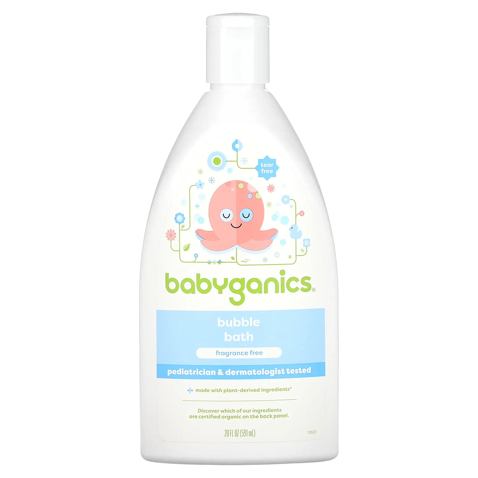 Babyganics, Жемчужная ванна, без отдушек, 591 мл (20 жидк. Унций)
