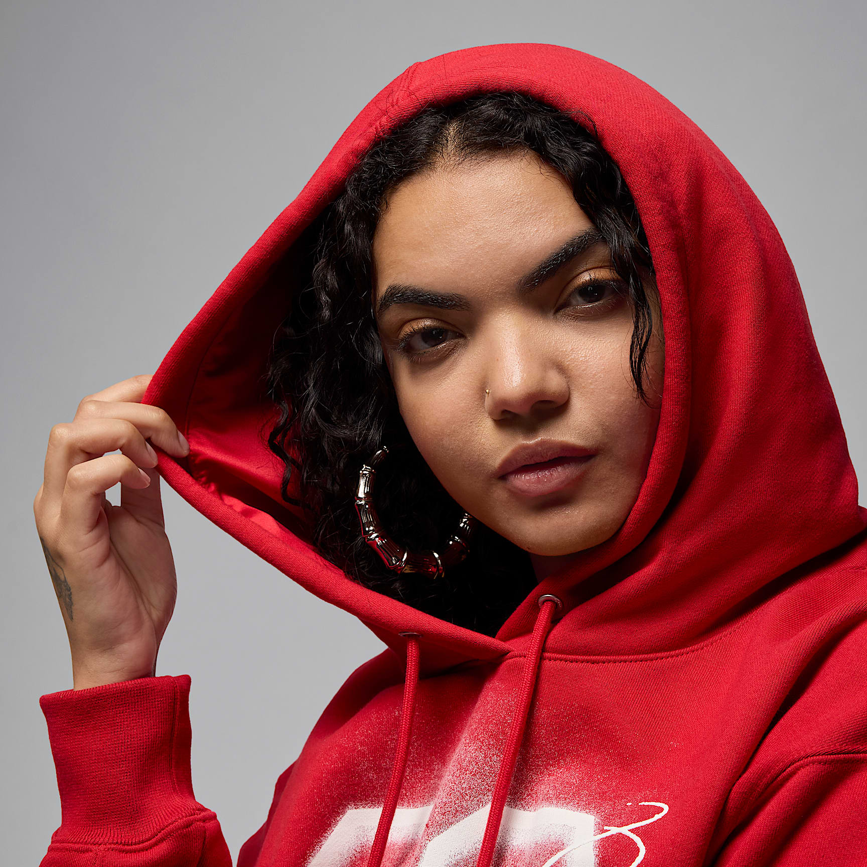 Jordan Flight Fleece Women's Cropped Satin-Lined Hoodie