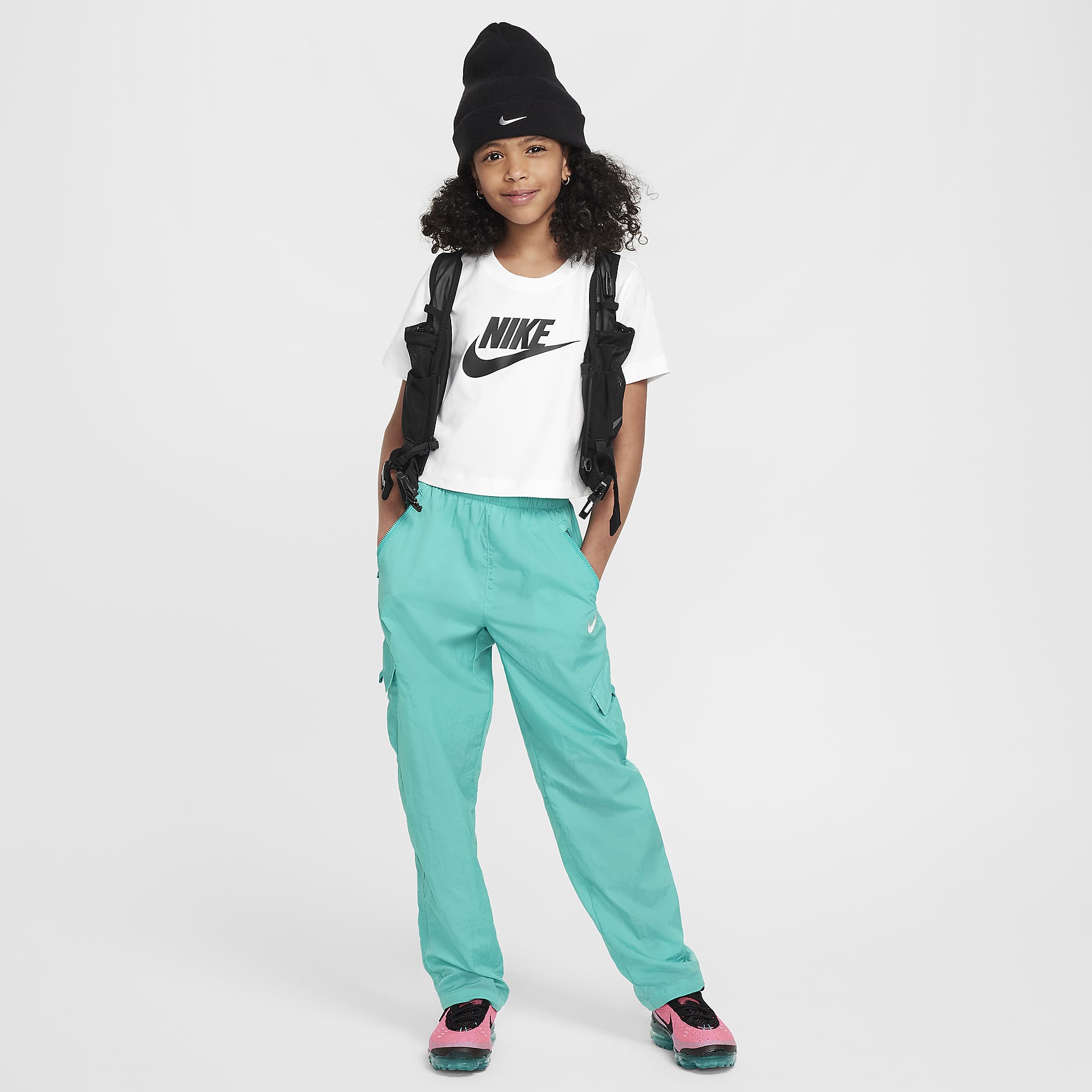 Nike Sportswear Big Kids' (Girls') Cropped T-Shirt
