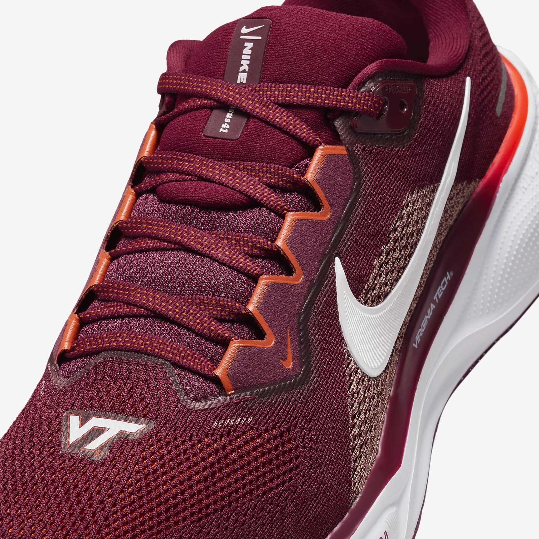 Virginia Tech Pegasus 41 Men's Nike College Road Running Shoes