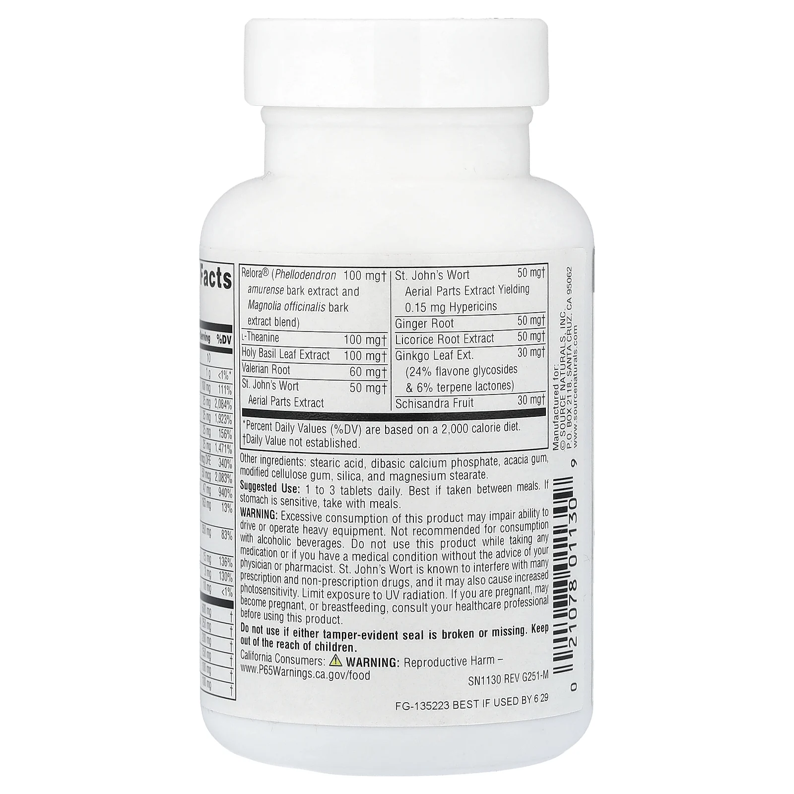 Source Naturals, Calm Thoughts™, 45 таблеток