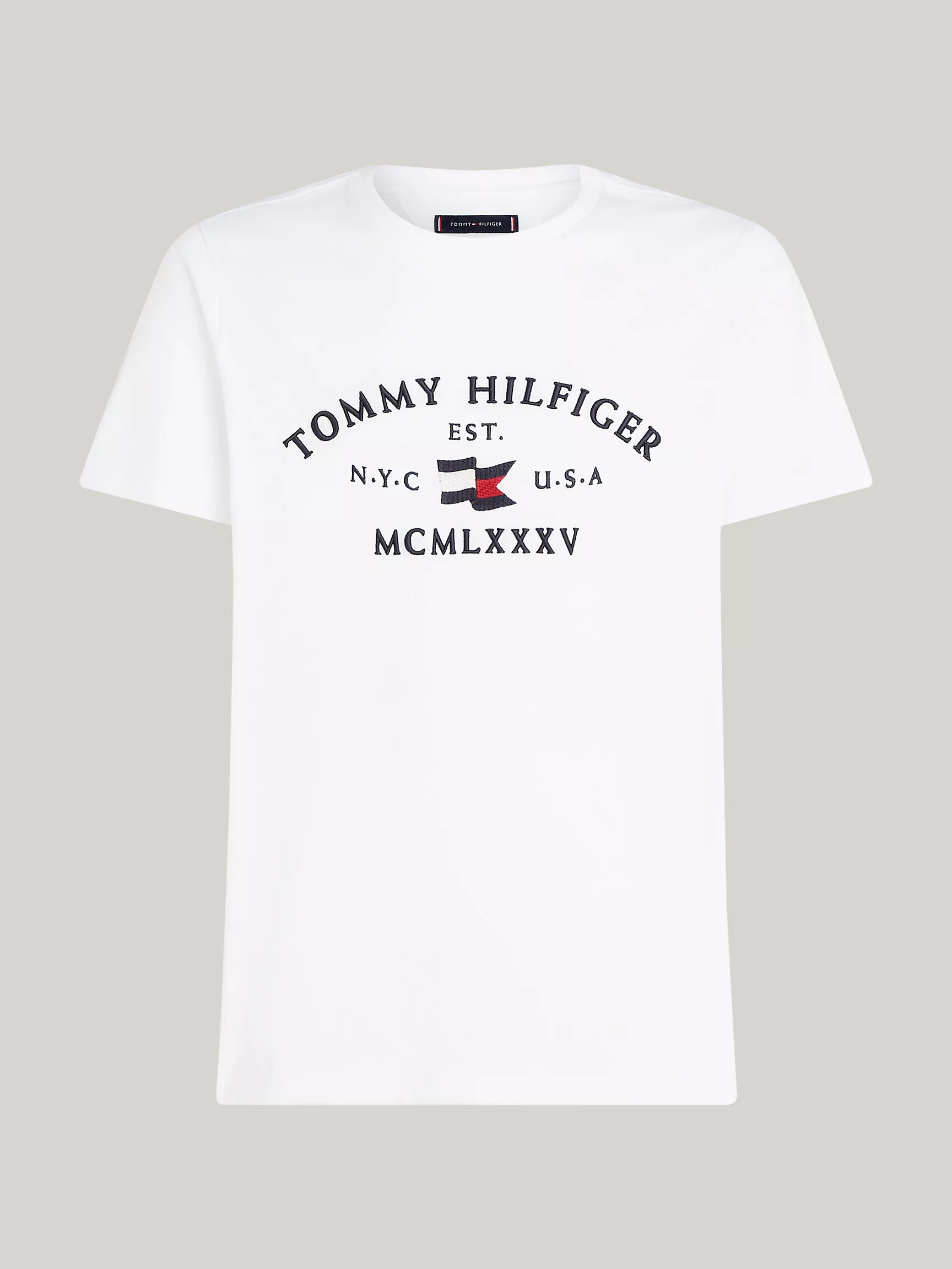Мужская футболка Tommy Hilfiger, Футболка с вышитым логотипом Tommy Arch