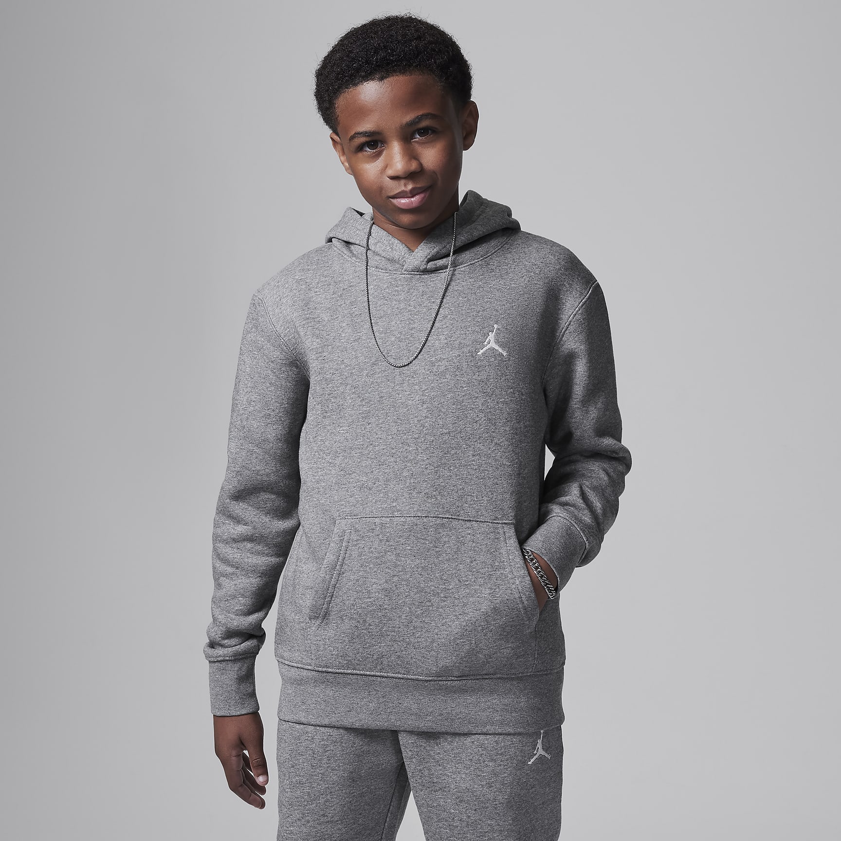 Jordan Big Kids' Brooklyn Fleece Pullover Hoodie