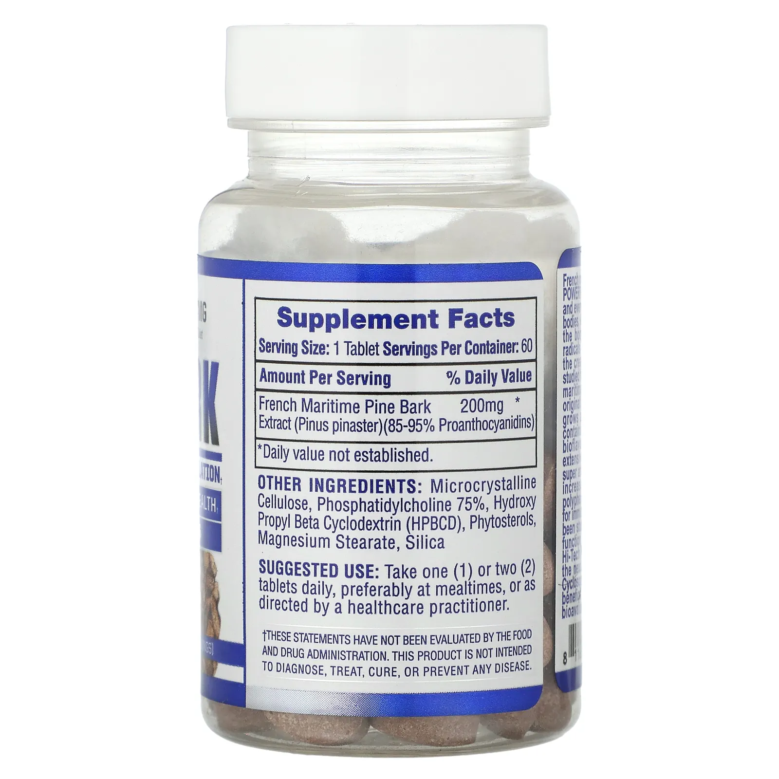 Hi Tech Pharmaceuticals, сосновая кора, 200 мг, 60 таблеток