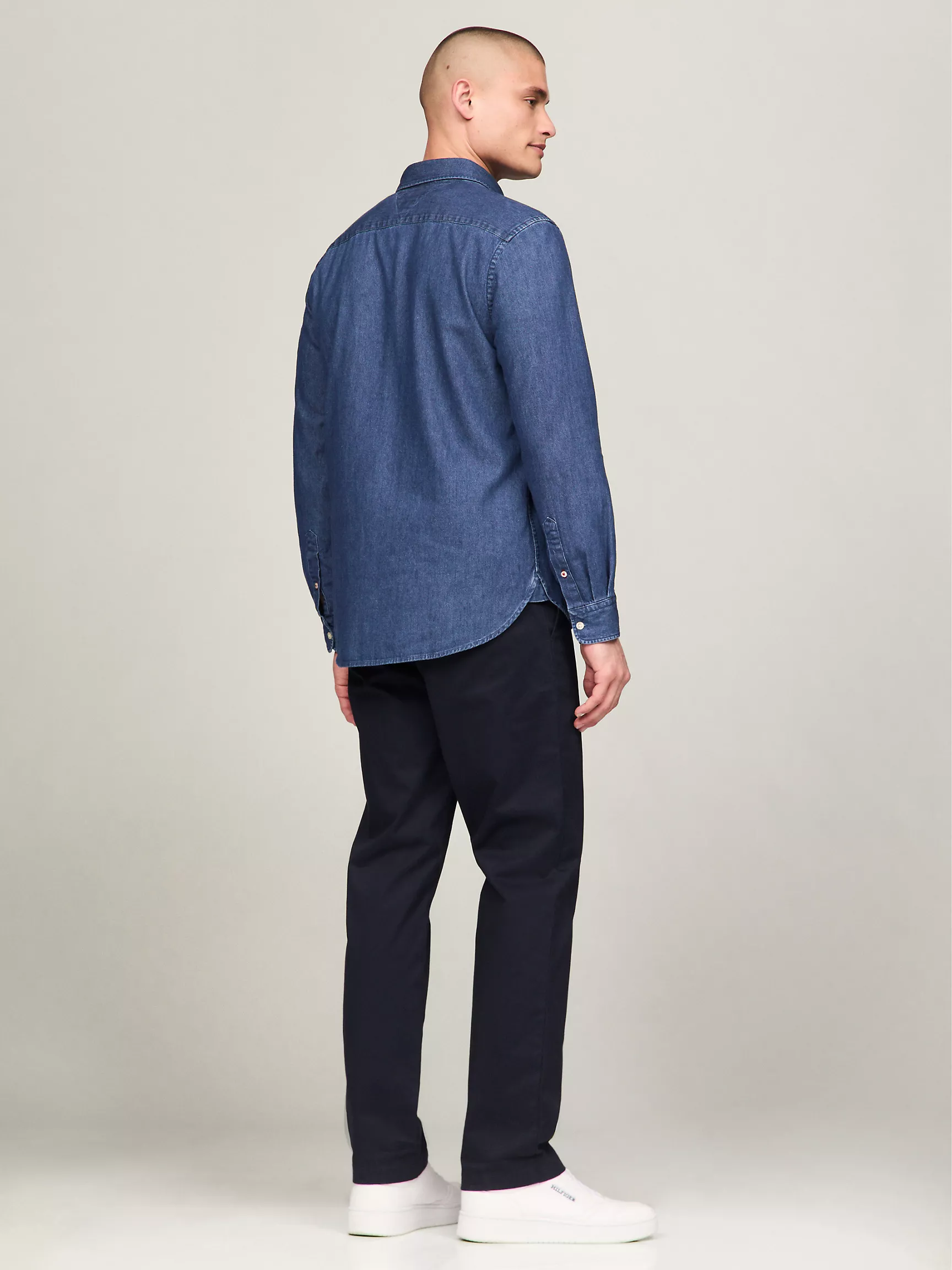 Мужская рубашка Tommy Hilfiger, Джинсовая рубашка стандартного кроя