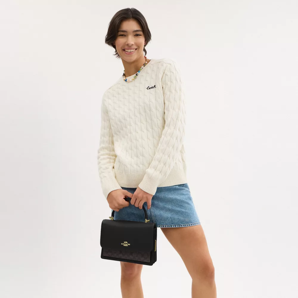 Сумка COACH Klare Top Handle Bag In Signature Canvas