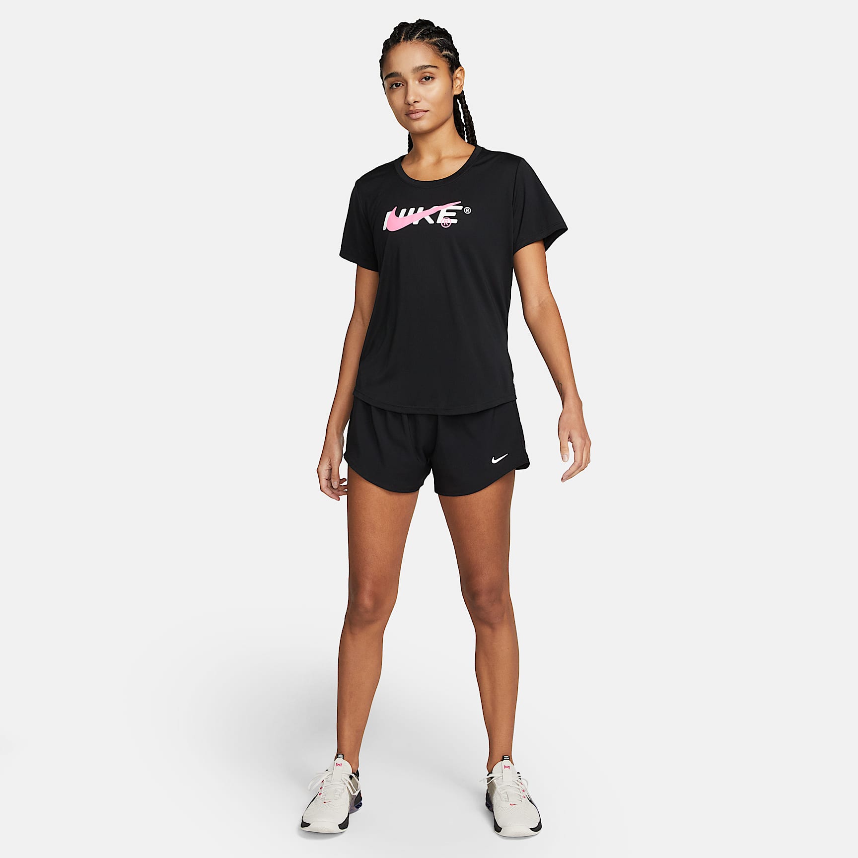 Nike One Women's Dri-FIT Mid-Rise 3" Brief-Lined Shorts