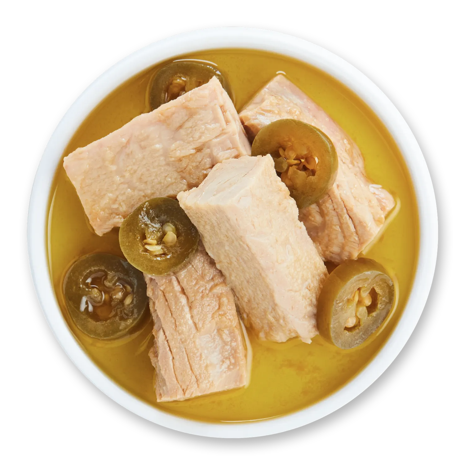 King Oscar, Желтоперый тунец, оливковое масло холодного отжима, перец халапеньо, 190 г (6,7 унции)