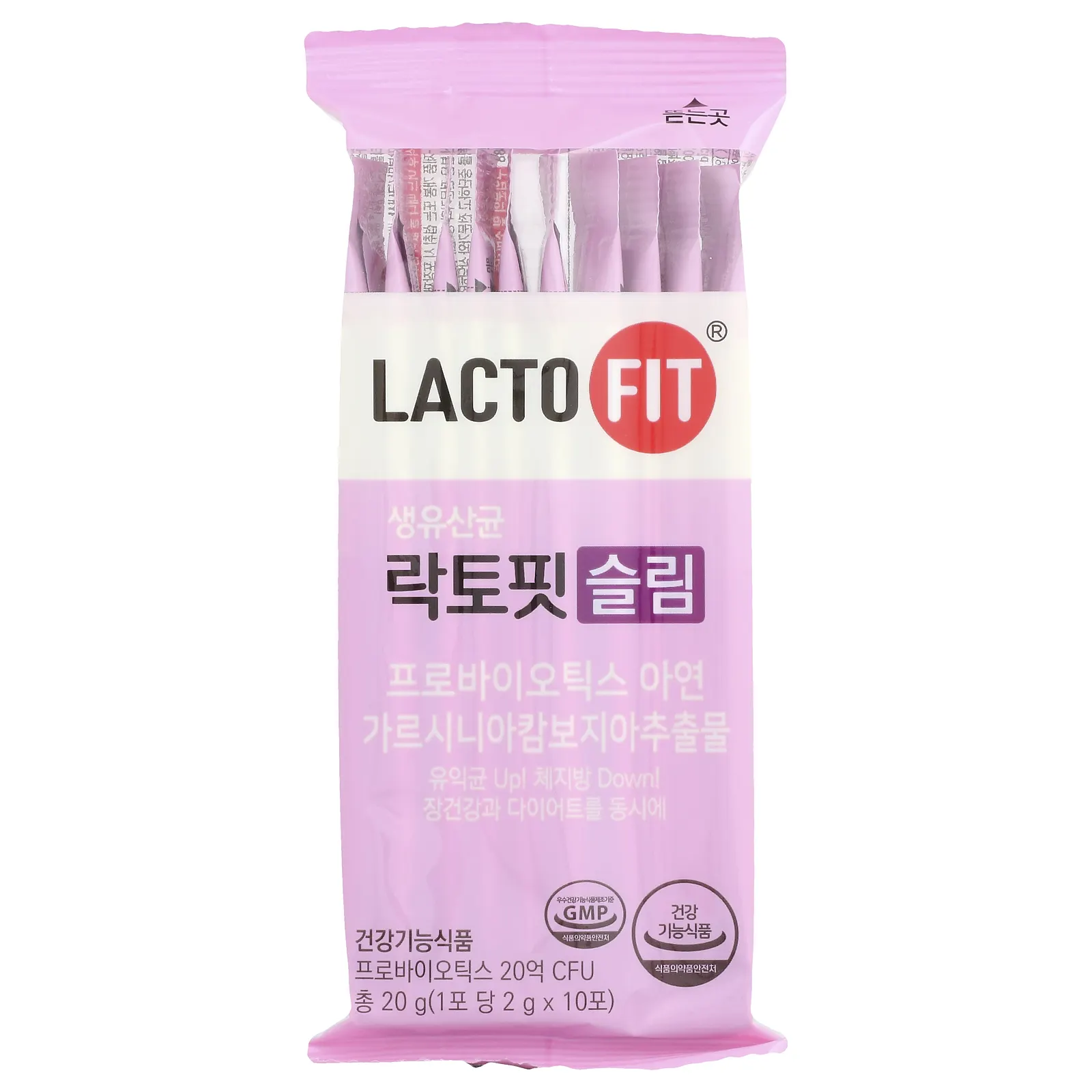 Lactofit, Пробиотик, для тонкого роста, 60 стиков (2 г) каждый