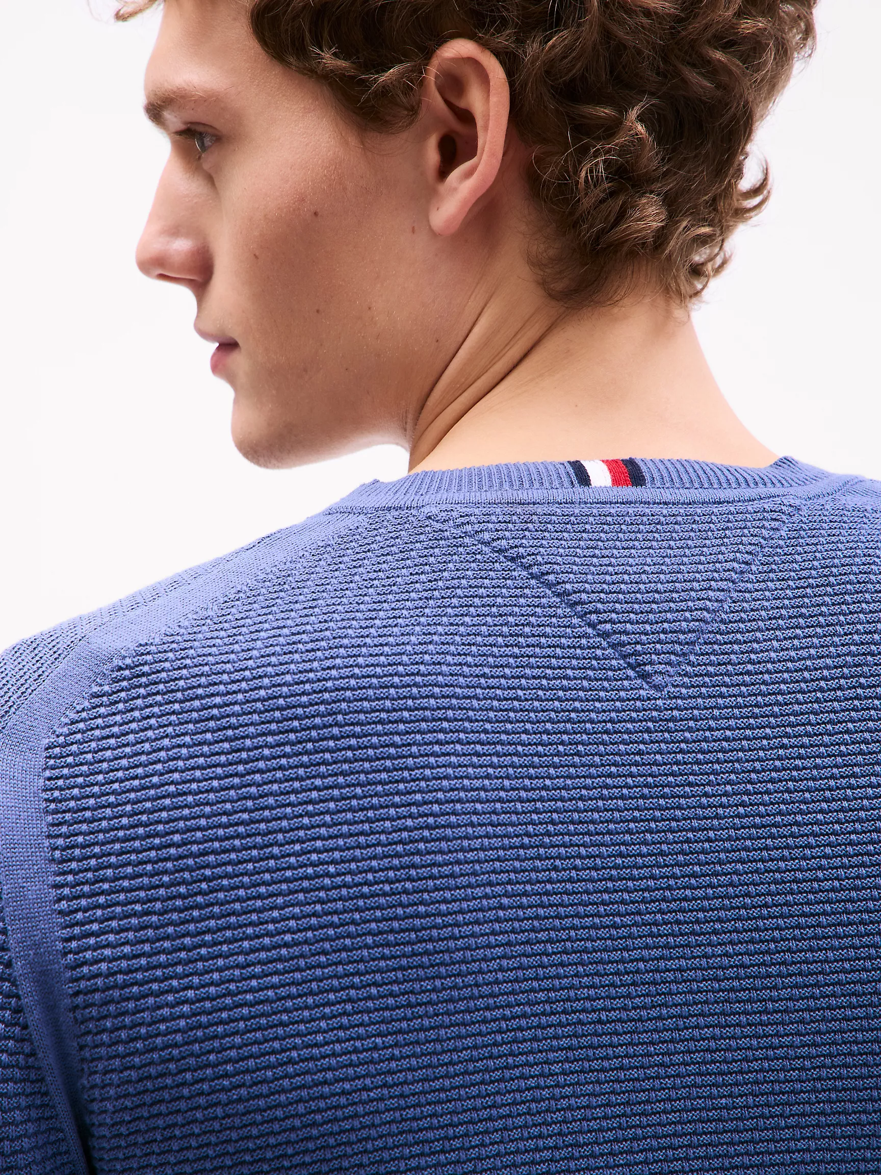 Мужской свитер Tommy Hilfiger, Структурированный свитер с круглым вырезом