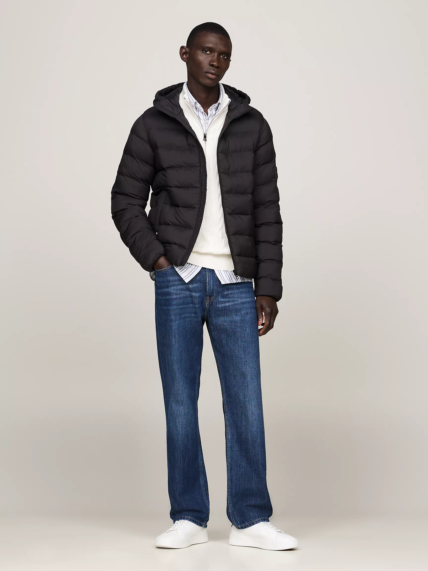 Мужская куртка Tommy Hilfiger, Водоотталкивающая утеплённая куртка с капюшоном